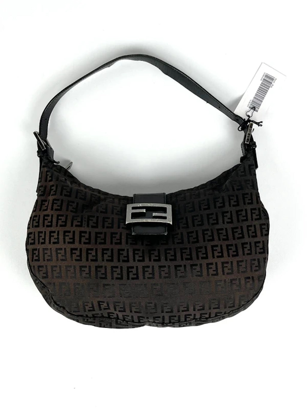 Fendi Zucchino Canvas Shoulder Bag