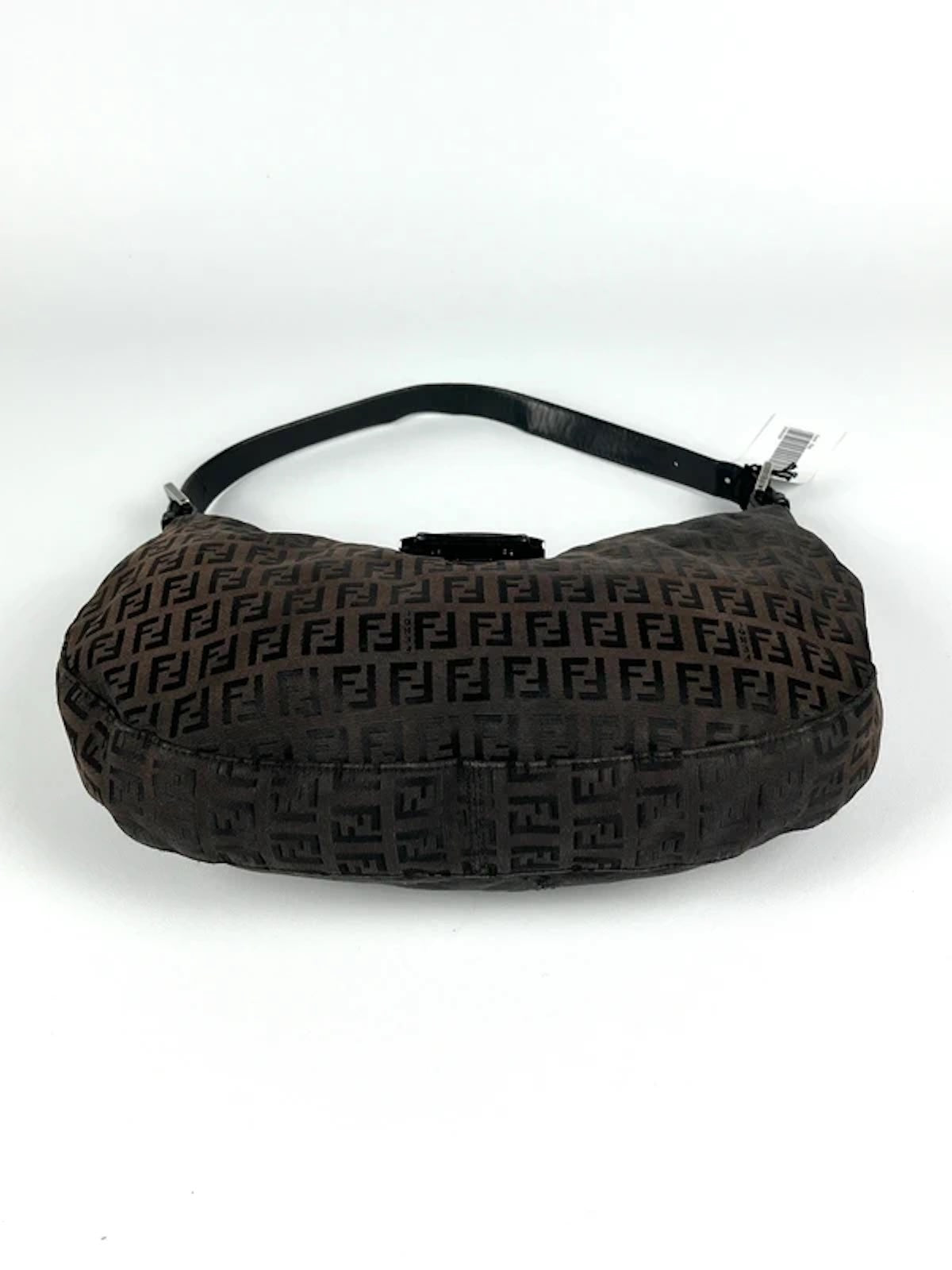 Fendi Zucchino Canvas Shoulder Bag