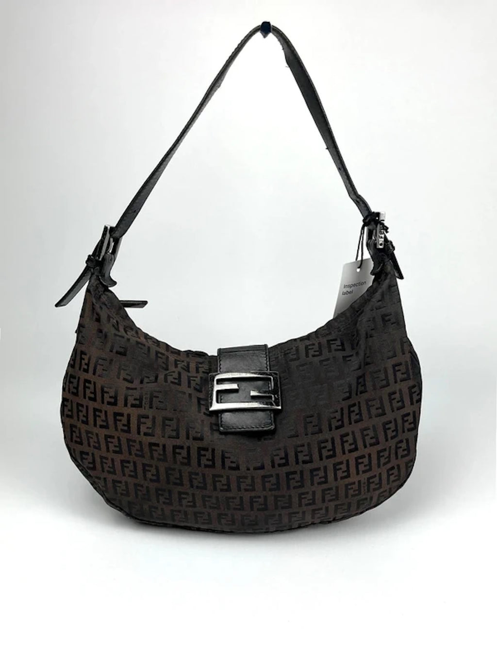 Fendi Zucchino Canvas Shoulder Bag
