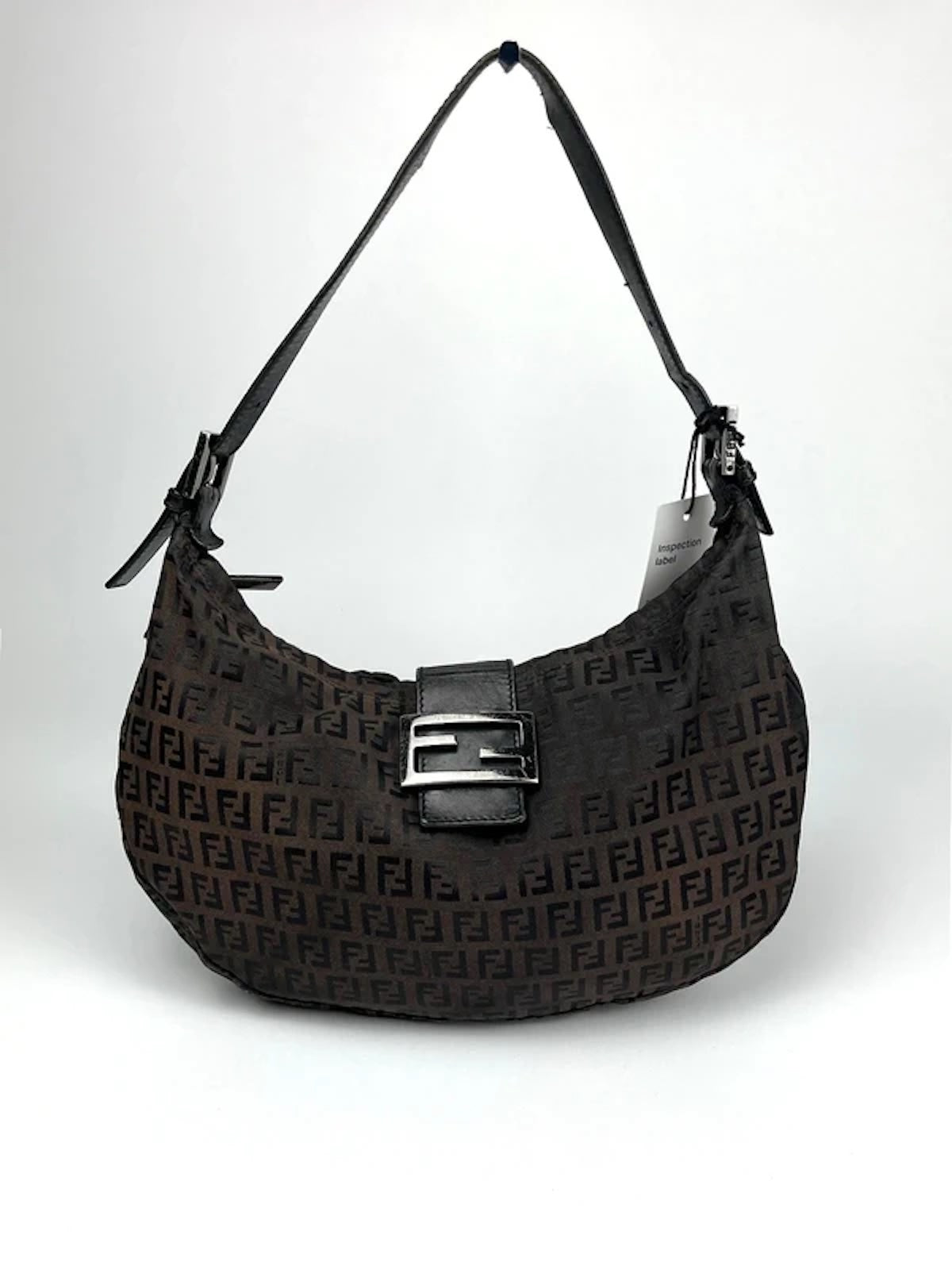 Fendi Zucchino Canvas Shoulder Bag