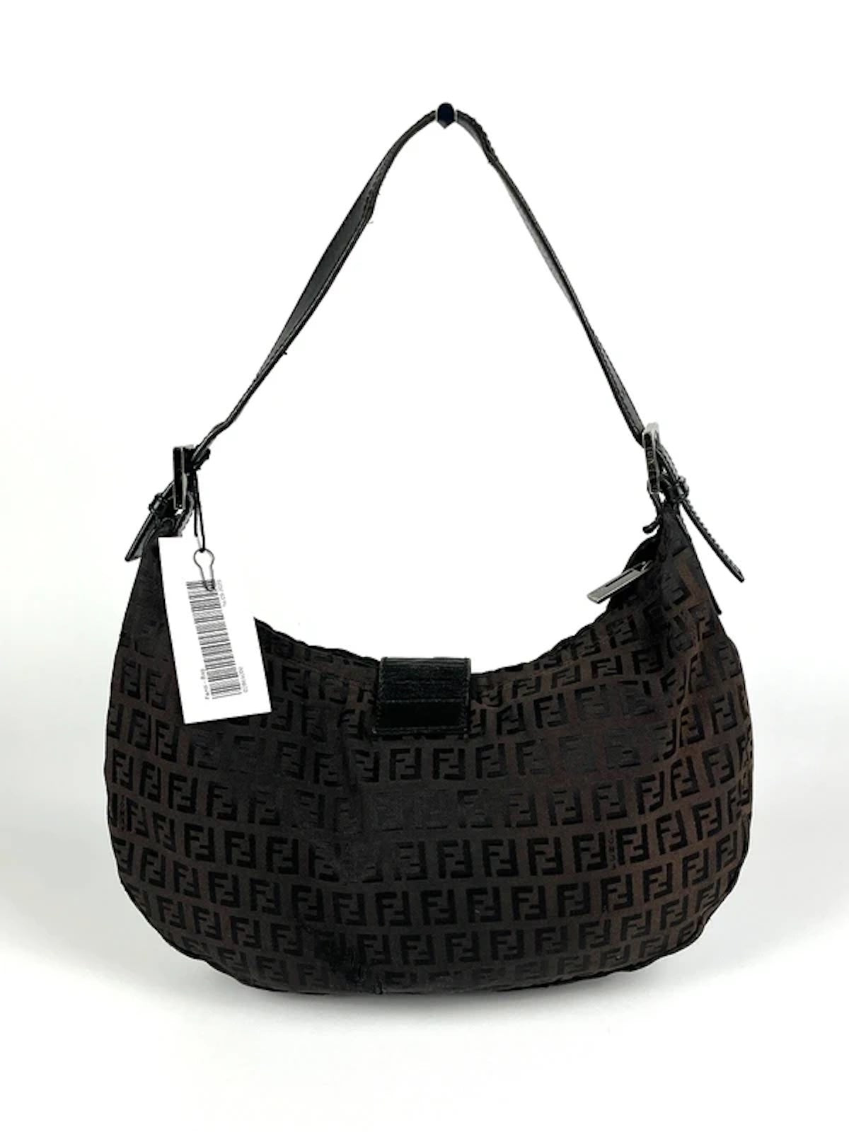Fendi Zucchino Canvas Shoulder Bag