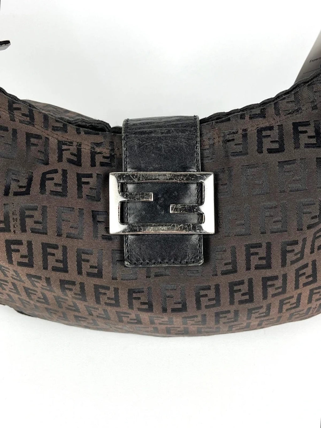 Fendi Zucchino Canvas Shoulder Bag