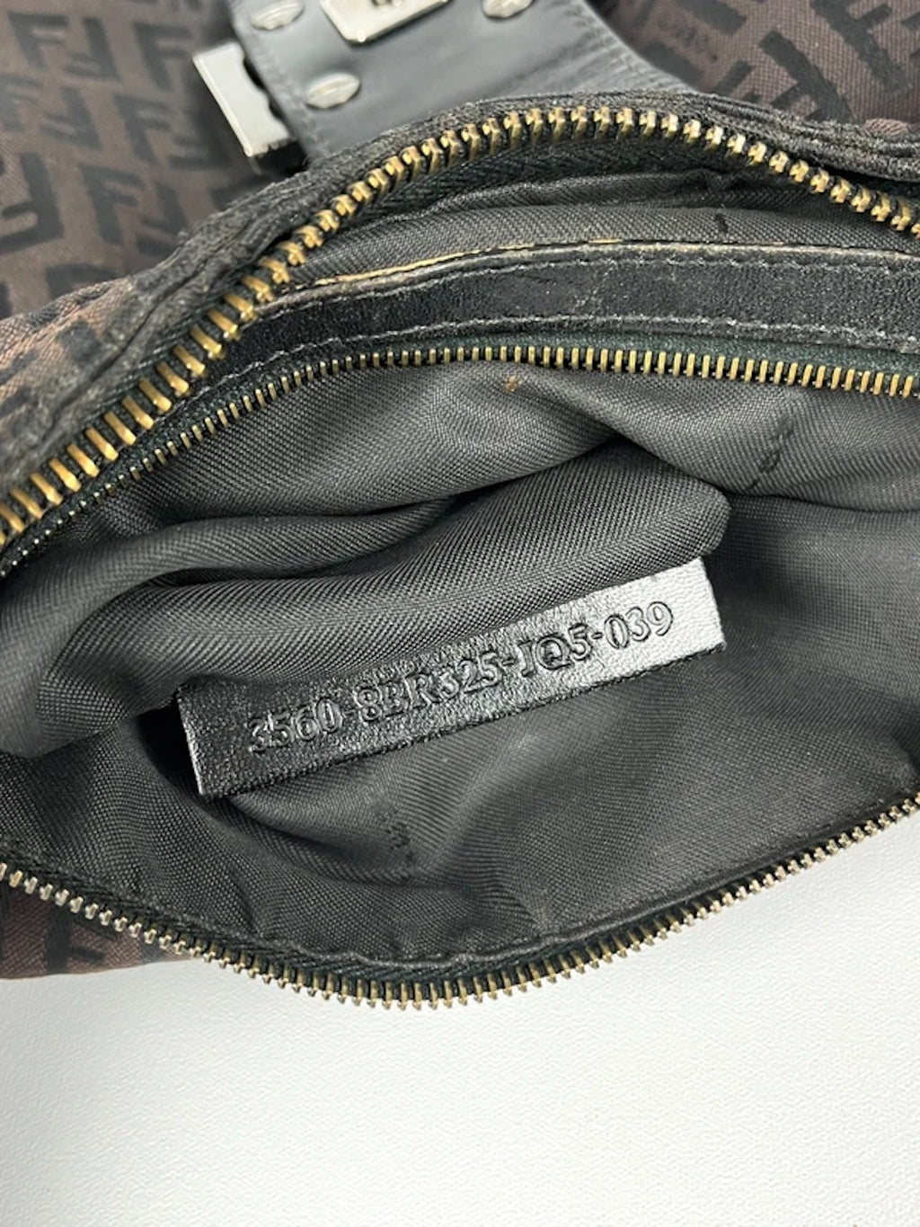 Fendi Zucchino Canvas Shoulder Bag