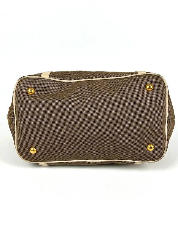 Prada Jacquard Canvas Satchel Tasche