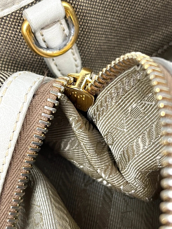 Prada Jacquard Canvas Satchel Tasche