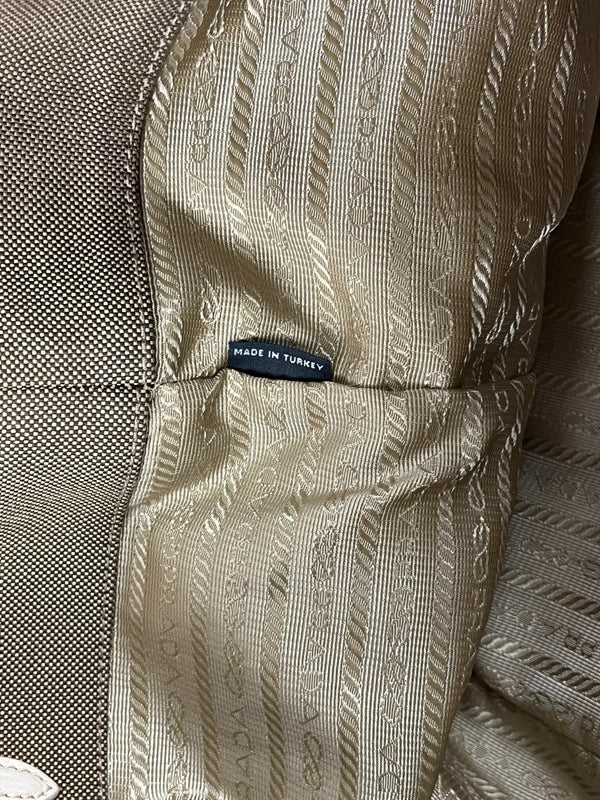 Prada Jacquard Canvas Satchel Tasche