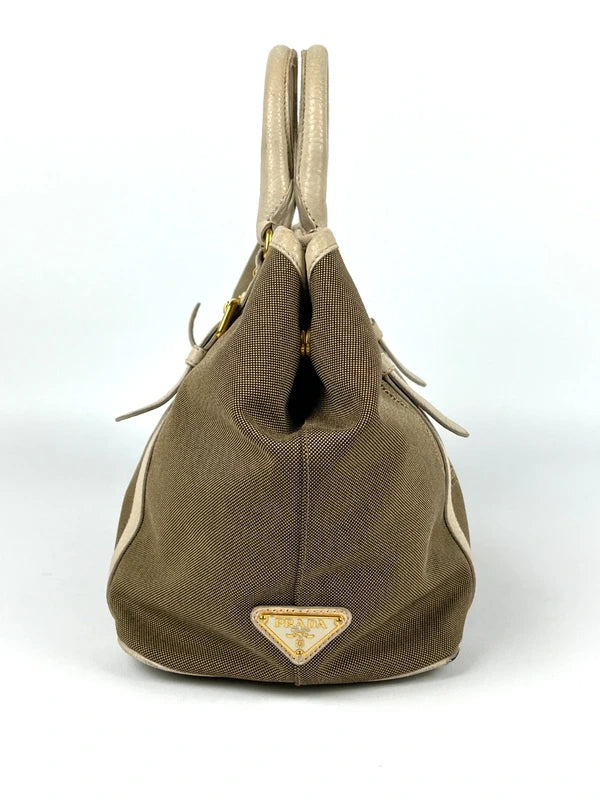 Prada Jacquard Canvas Satchel Tasche