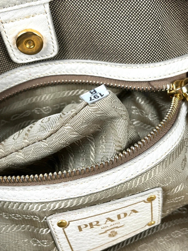 Prada Jacquard Canvas Satchel Tasche