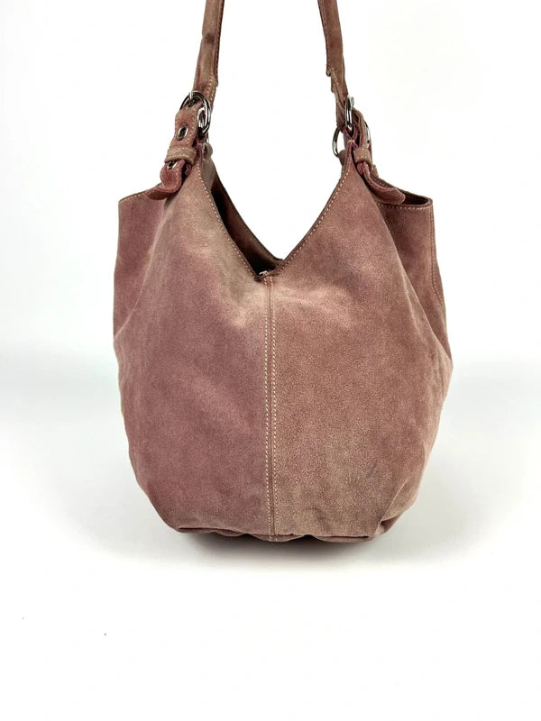 Prada Scamosciato Suede Hobo Bag Pink