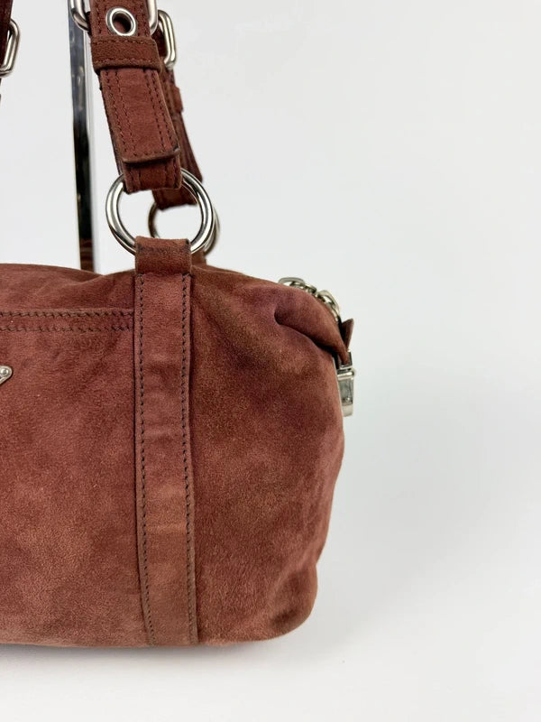 Prada wildleder rot neu