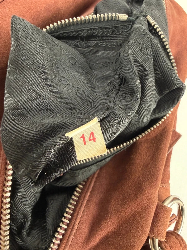 Prada wildleder rot neu