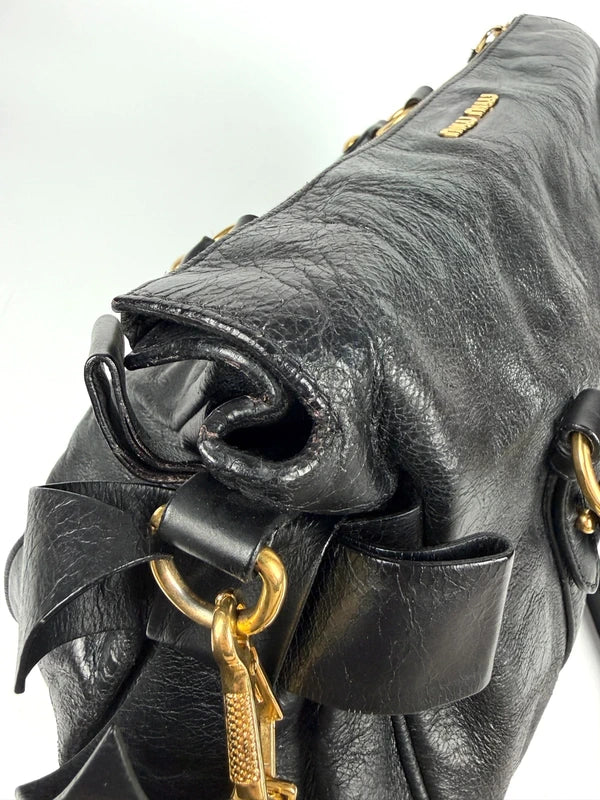 Miu Miu Vitello Lux Bow Bag