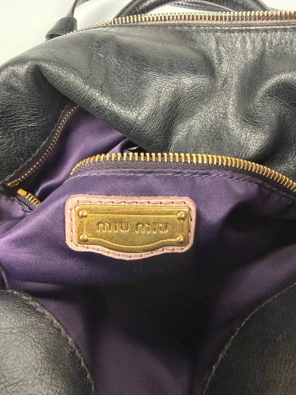 Miu Miu Vitello Lux Bow Bag