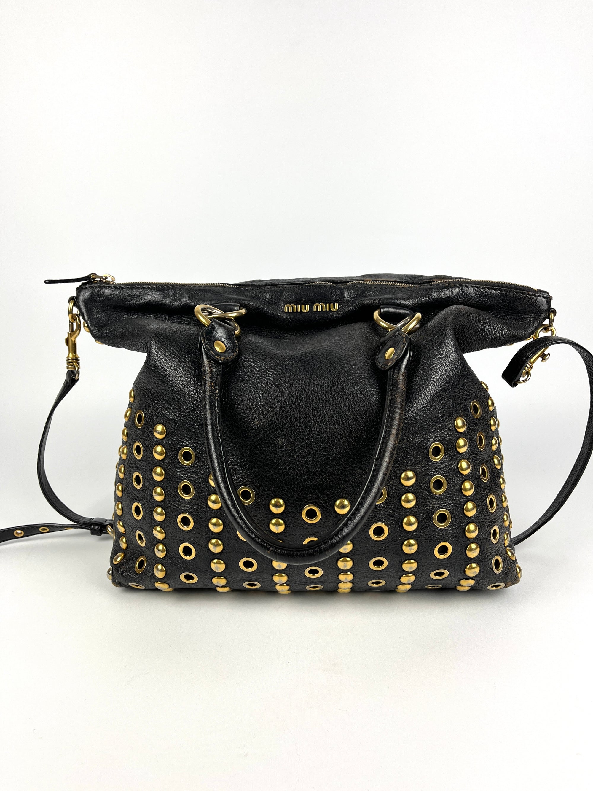 Miu Miu Studded Shopper