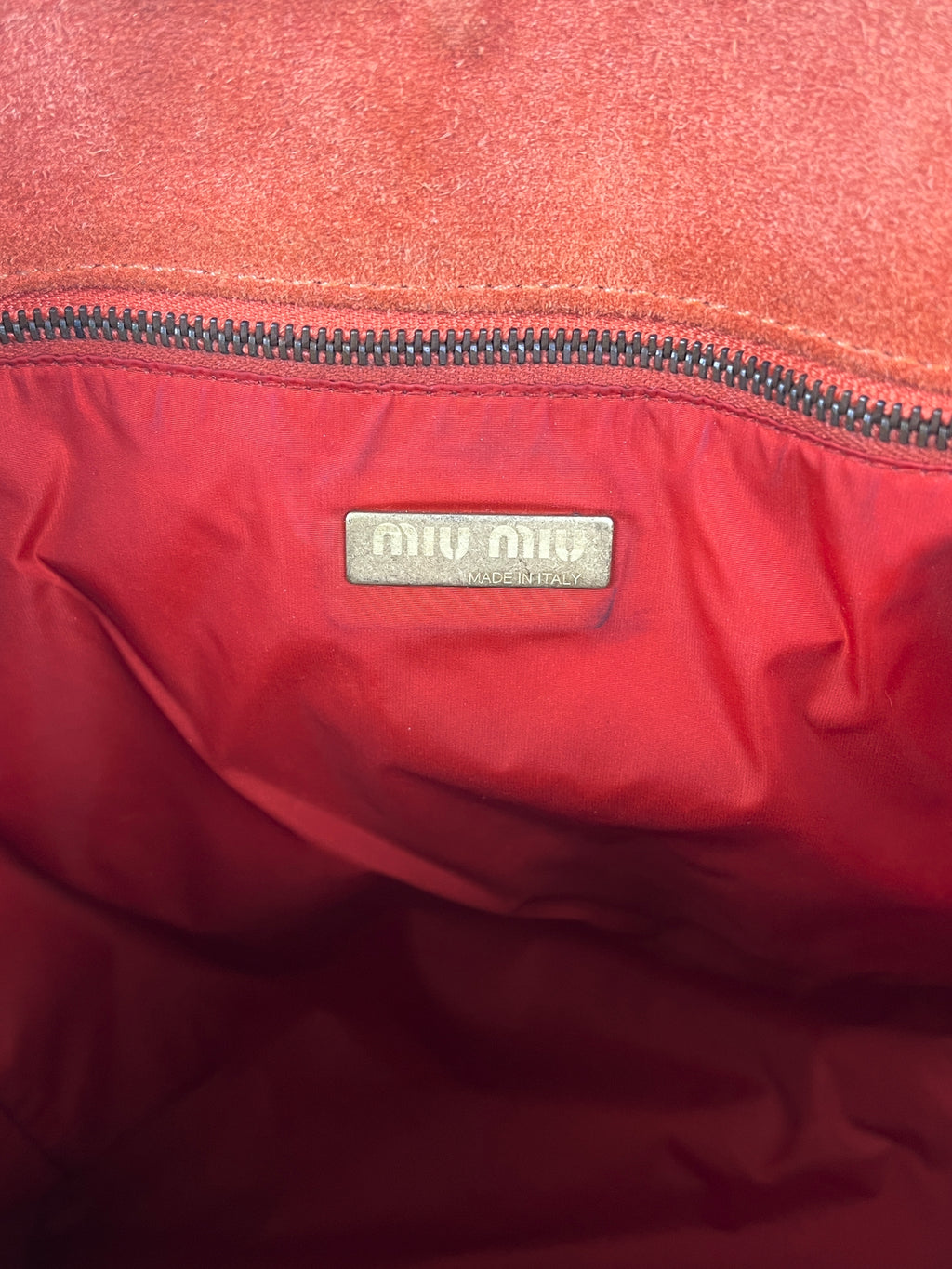 Miu Miu Suede Tote