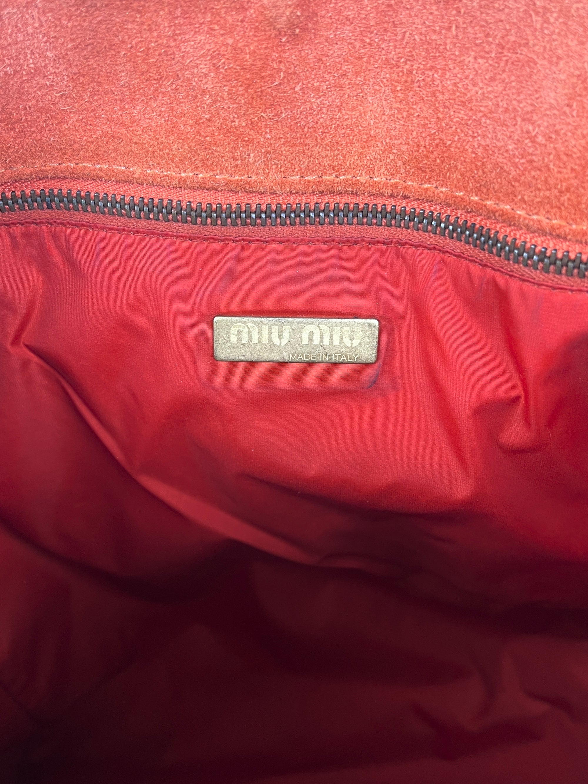 Miu Miu Suede Tote