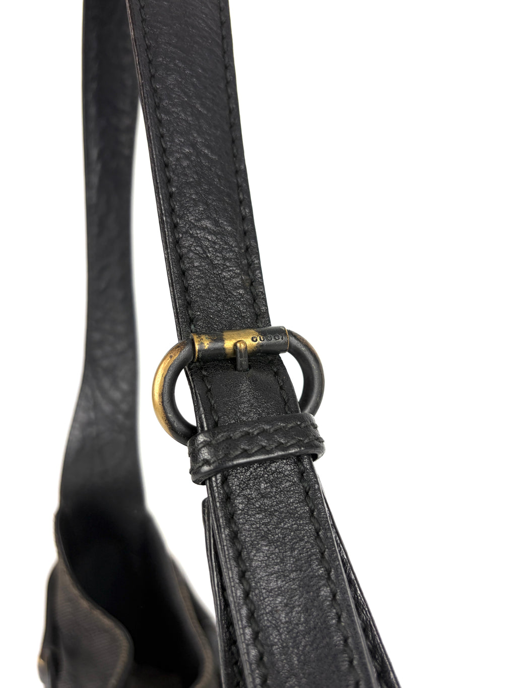 Gucci Horsebit GG Canvas Shoulder Bag
