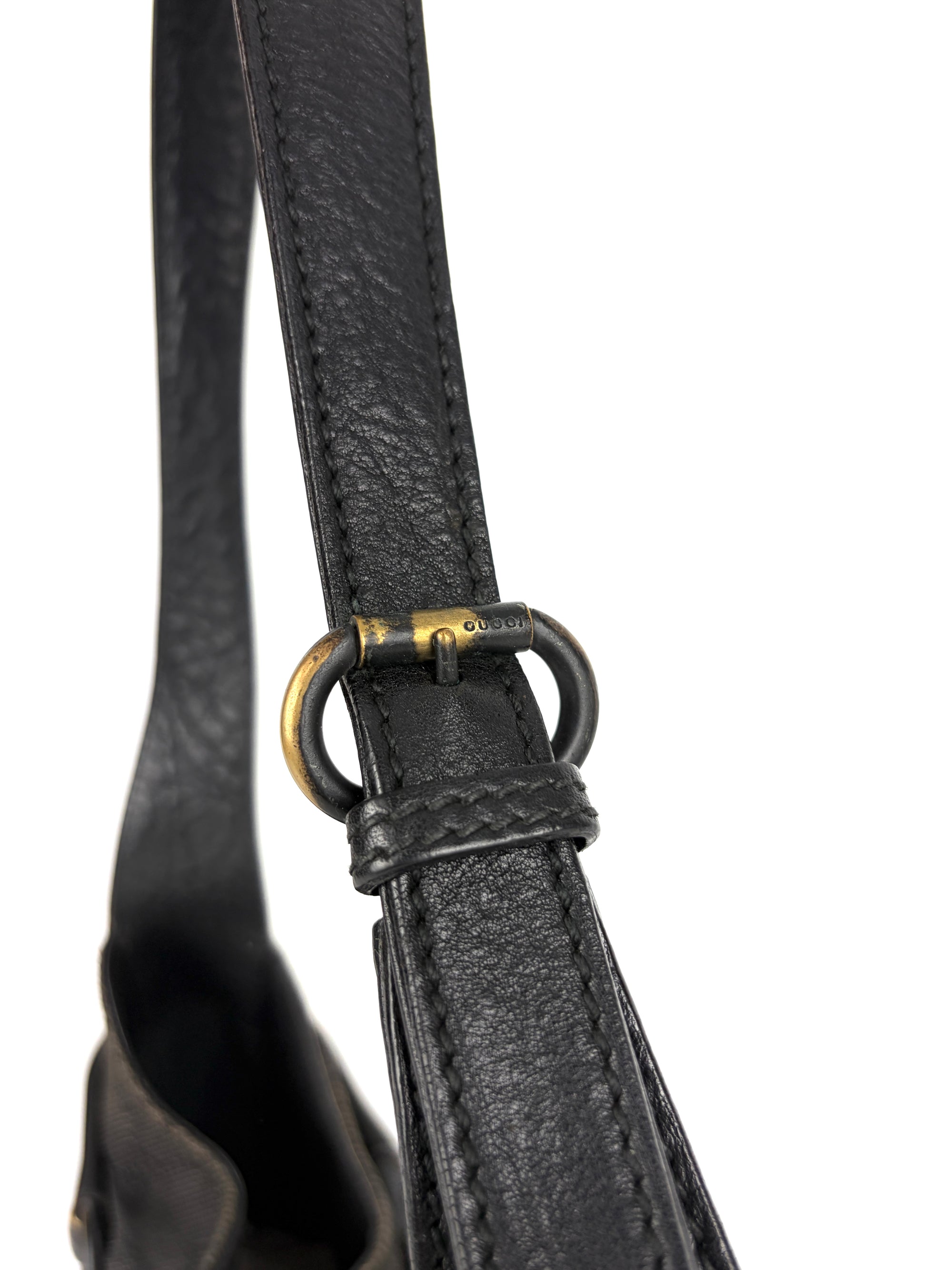 Gucci Horsebit GG Canvas Shoulder Bag