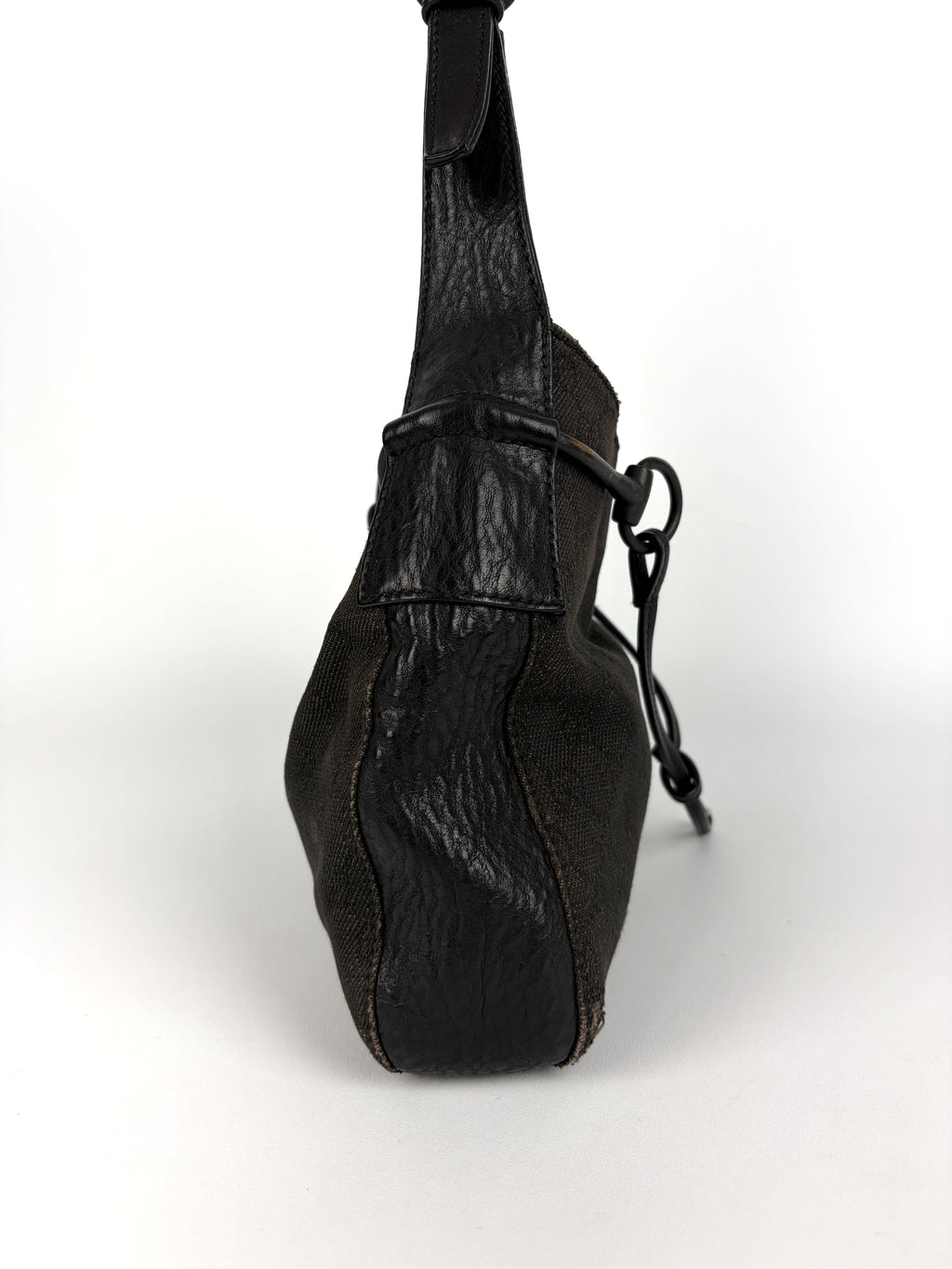 Gucci Horsebit GG Canvas Shoulder Bag