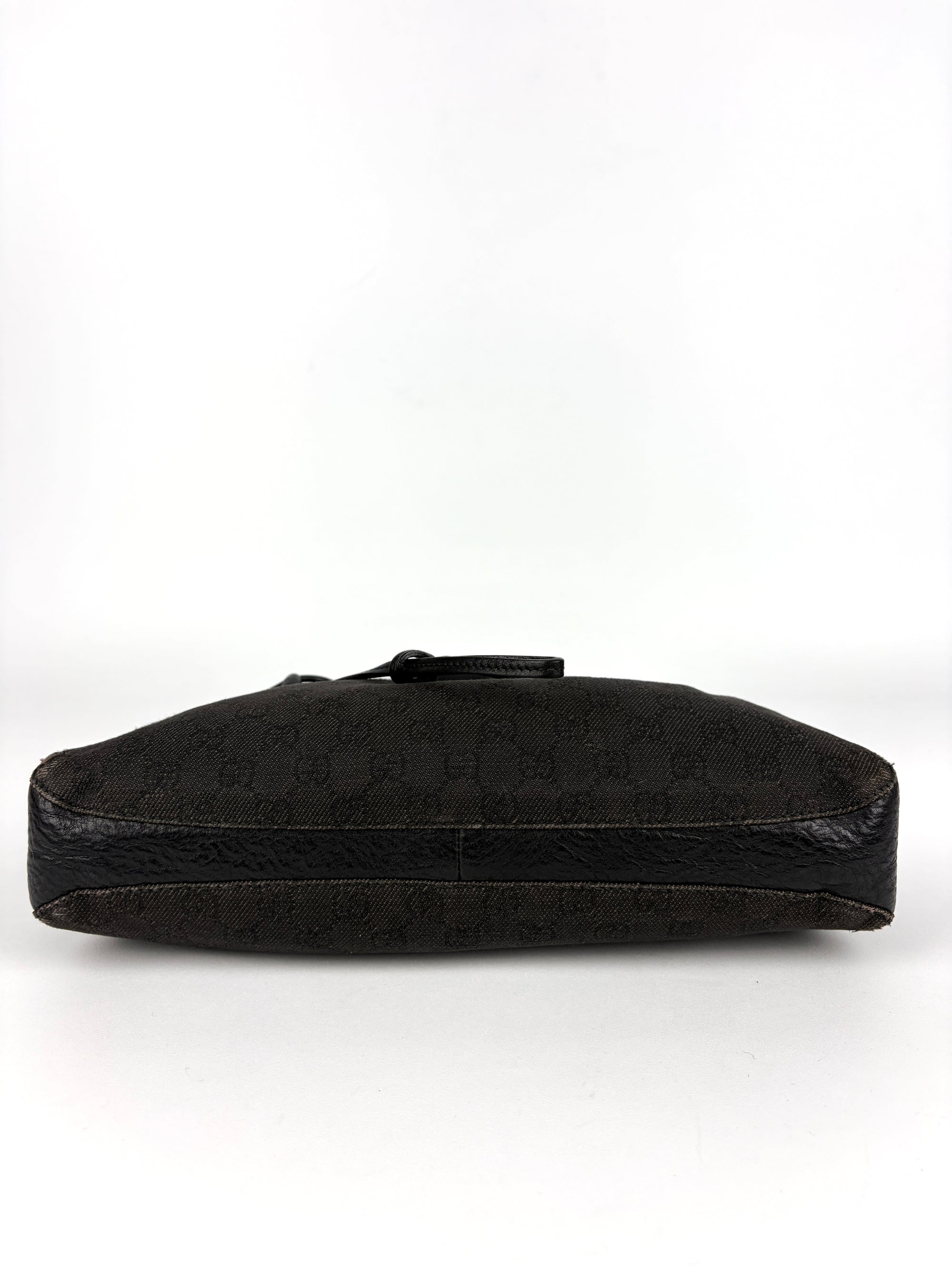 Gucci Horsebit GG Canvas Shoulder Bag