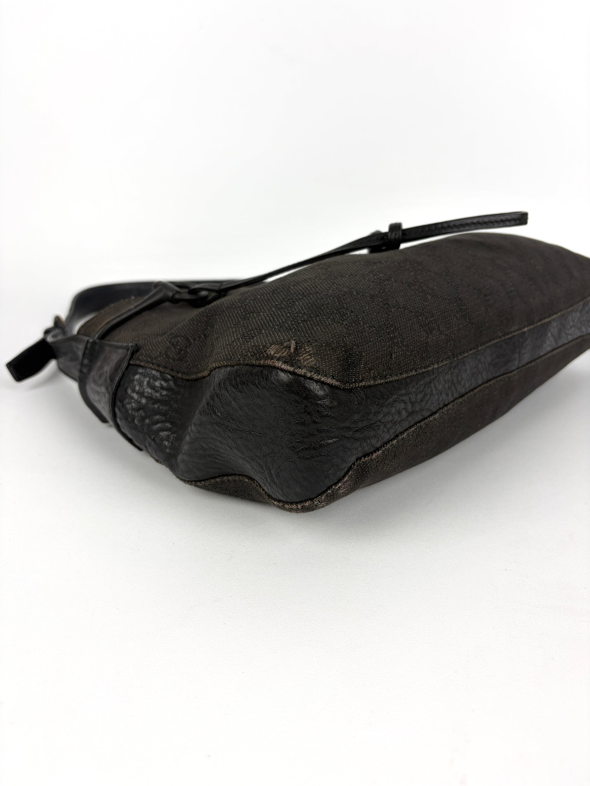 Gucci Horsebit GG Canvas Shoulder Bag