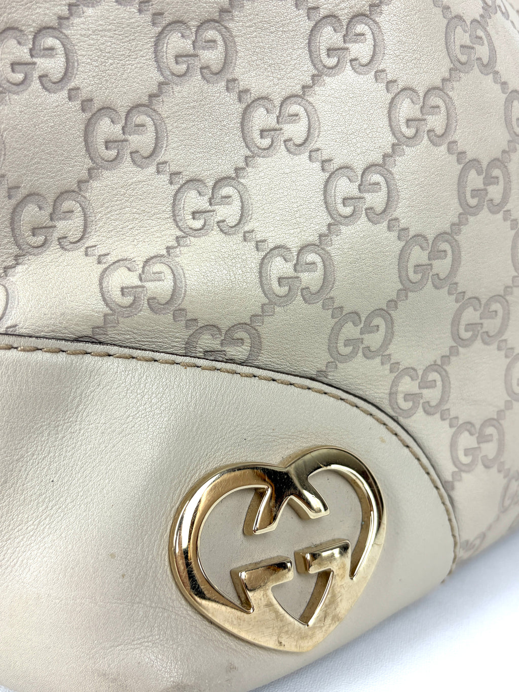 Gucci Guccissima Lovely Heart Hobo