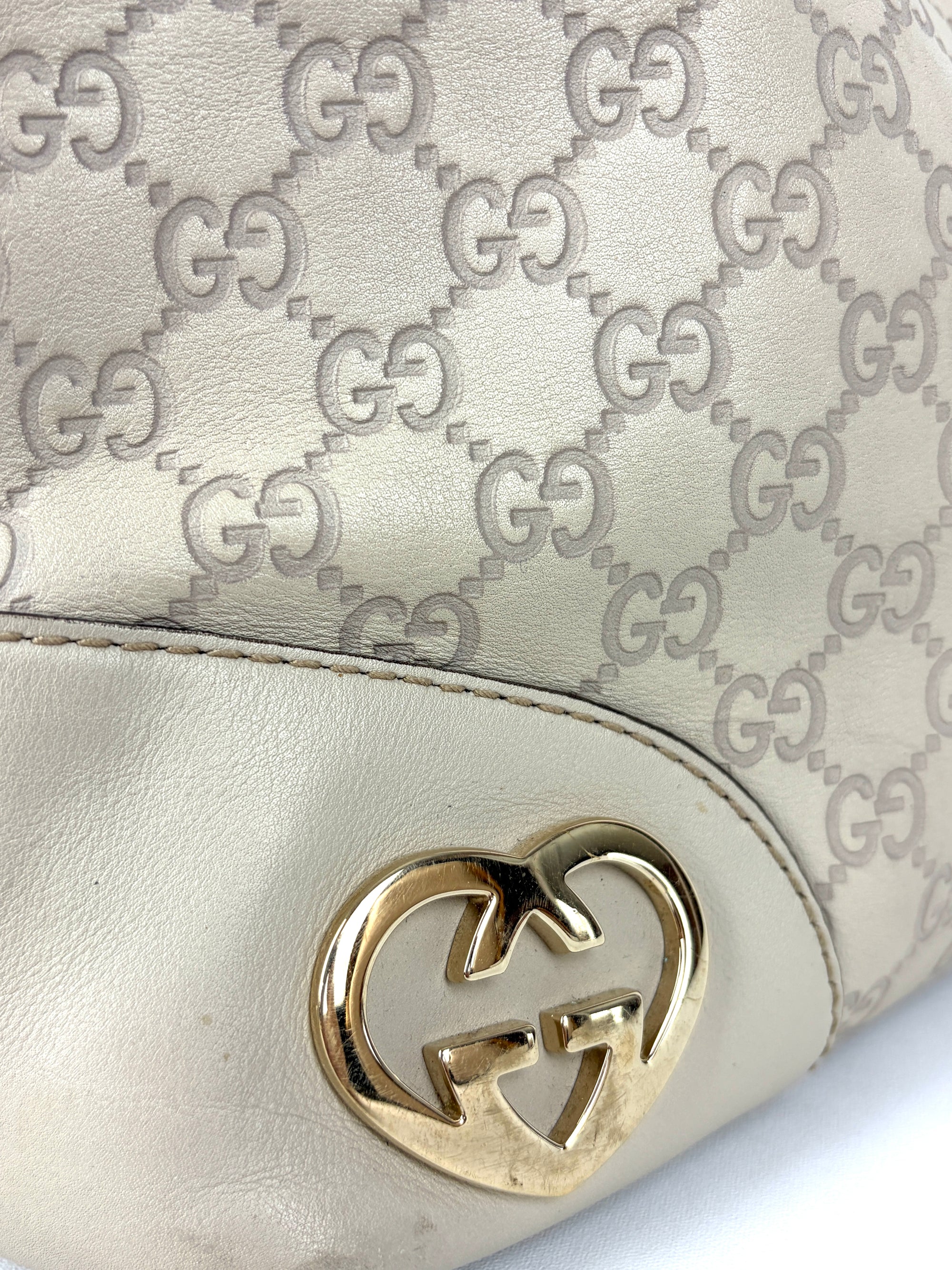 Gucci Guccissima Lovely Heart Hobo