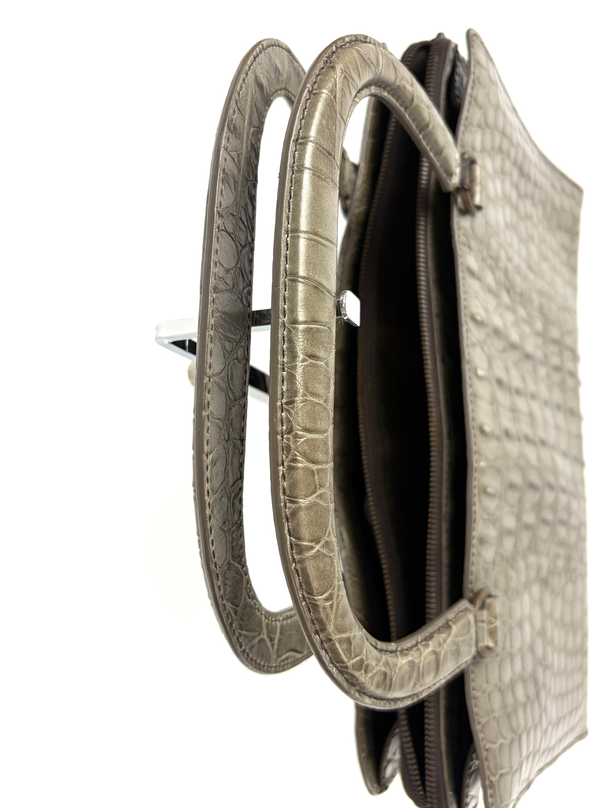 Miu Miu crocodile-effect handbag