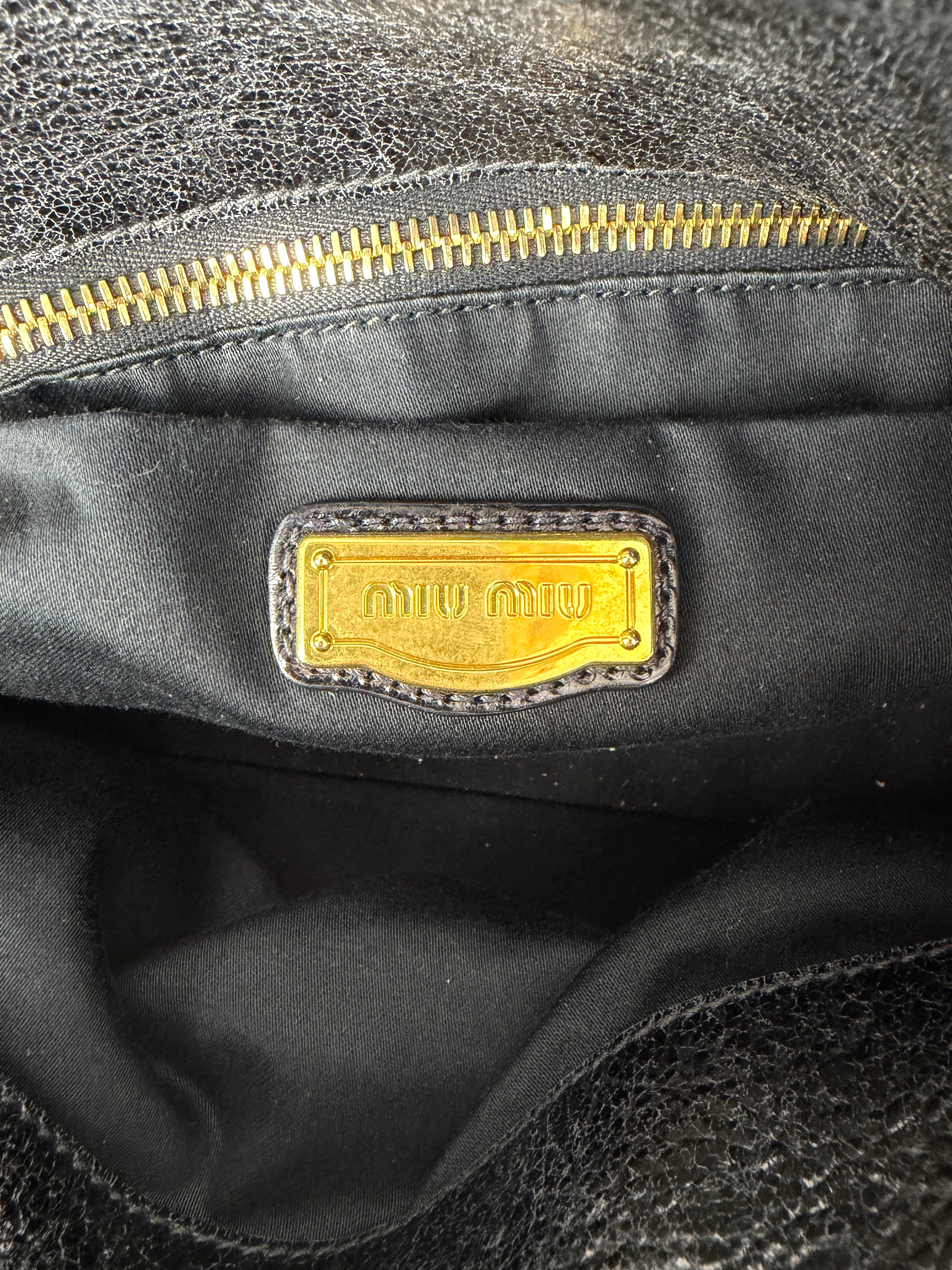 Miu Miu Vitello Lux 2-way Bow Satchel