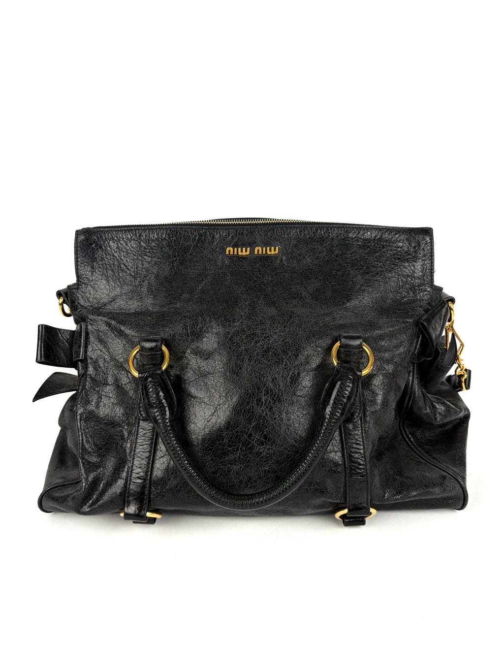 Miu Miu Vitello Lux 2-way Bow Satchel