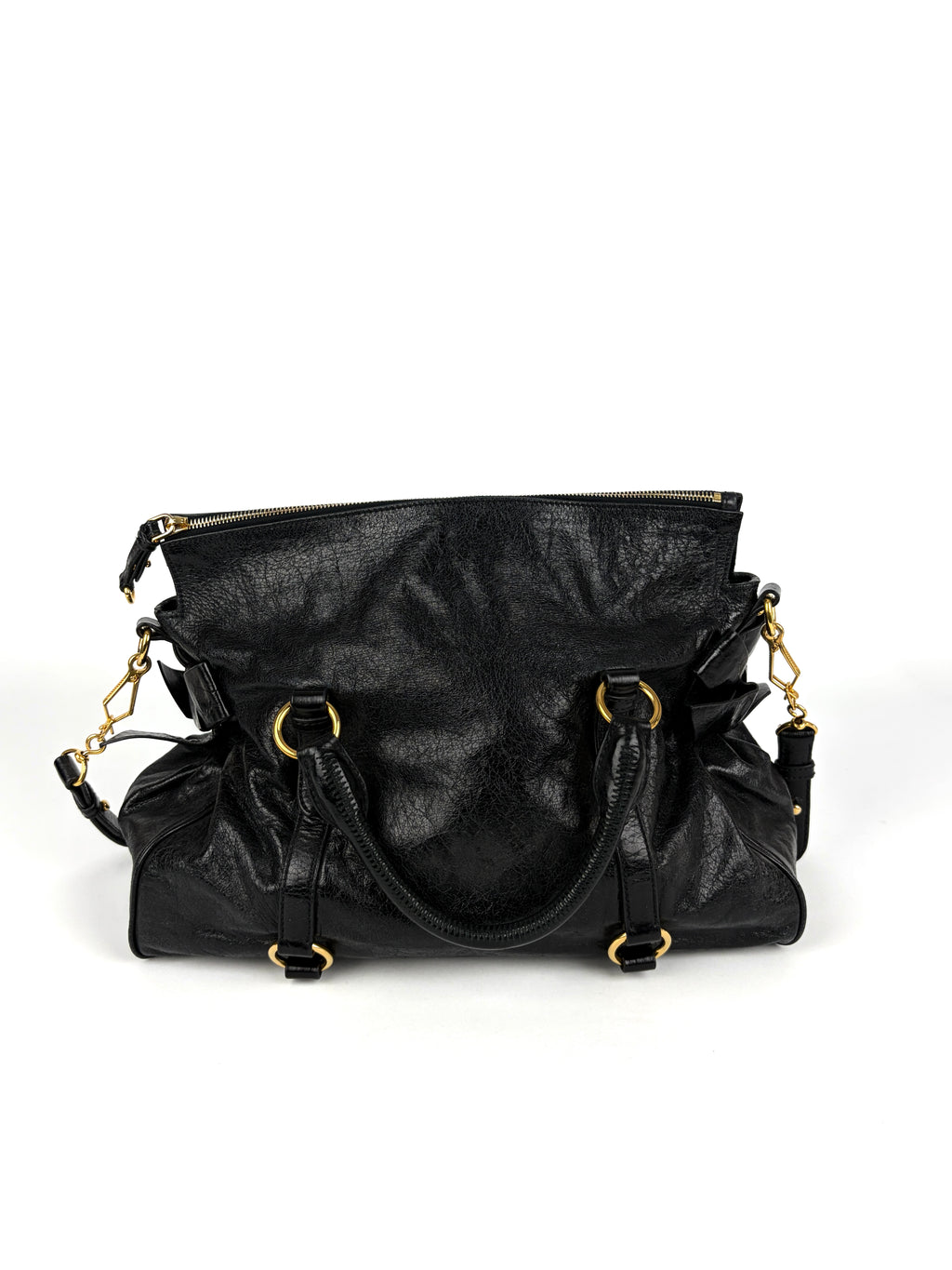 Miu Miu Vitello Lux 2-way Bow Satchel