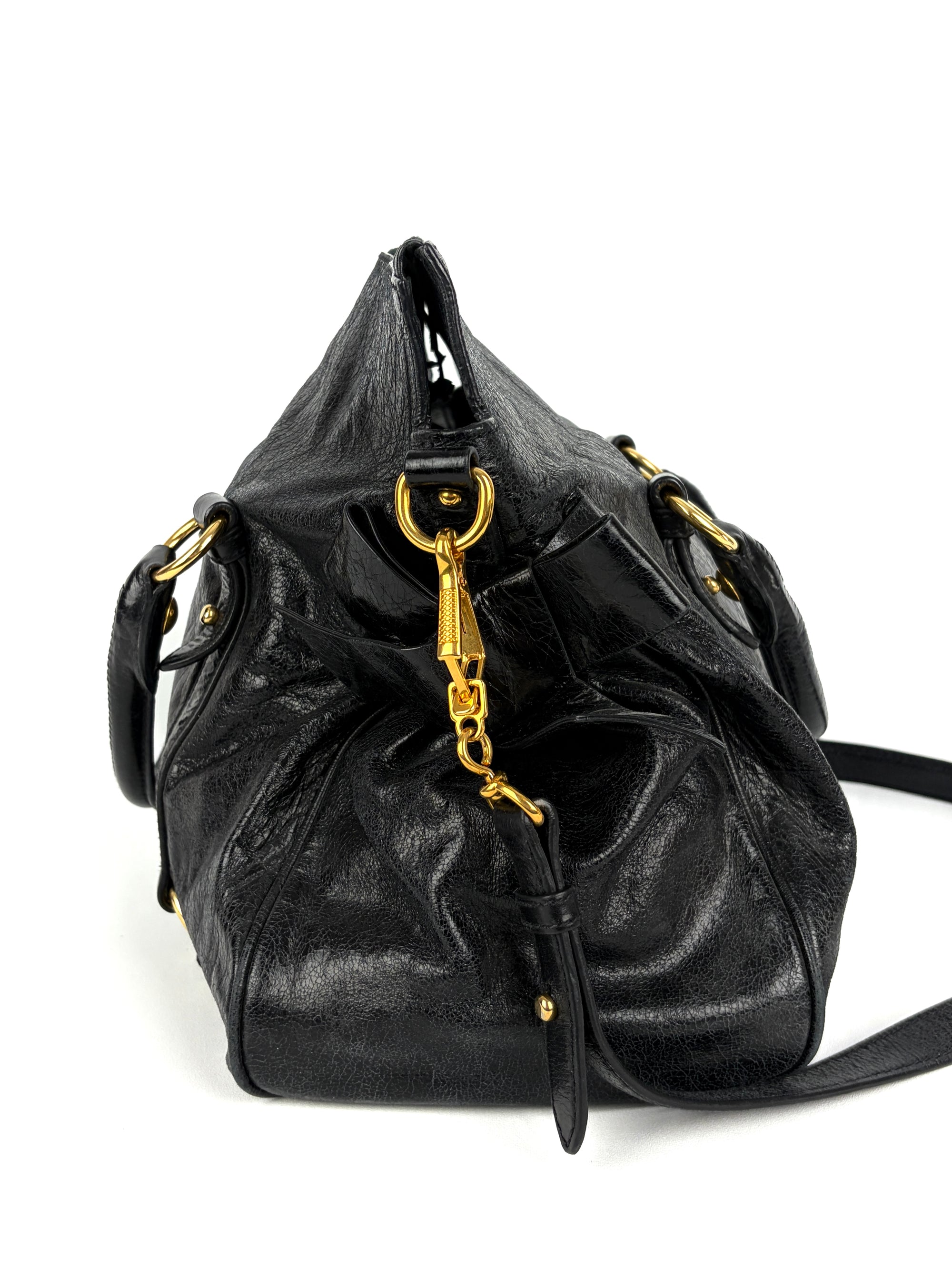 Miu Miu Vitello Lux 2-way Bow Satchel