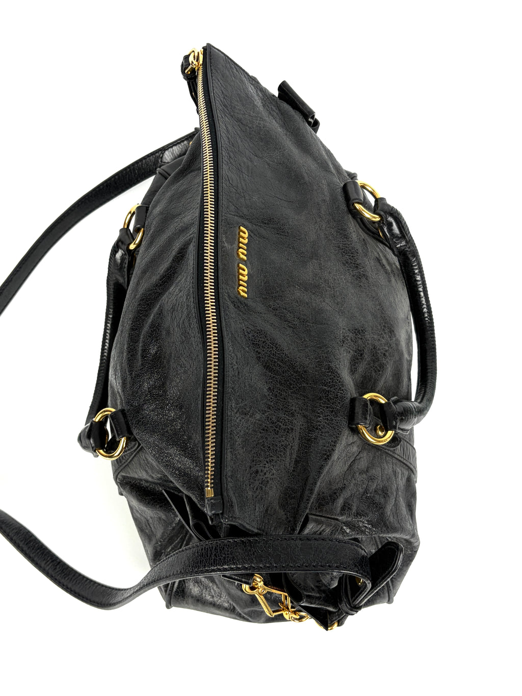 Miu Miu Vitello Lux 2-way Bow Satchel