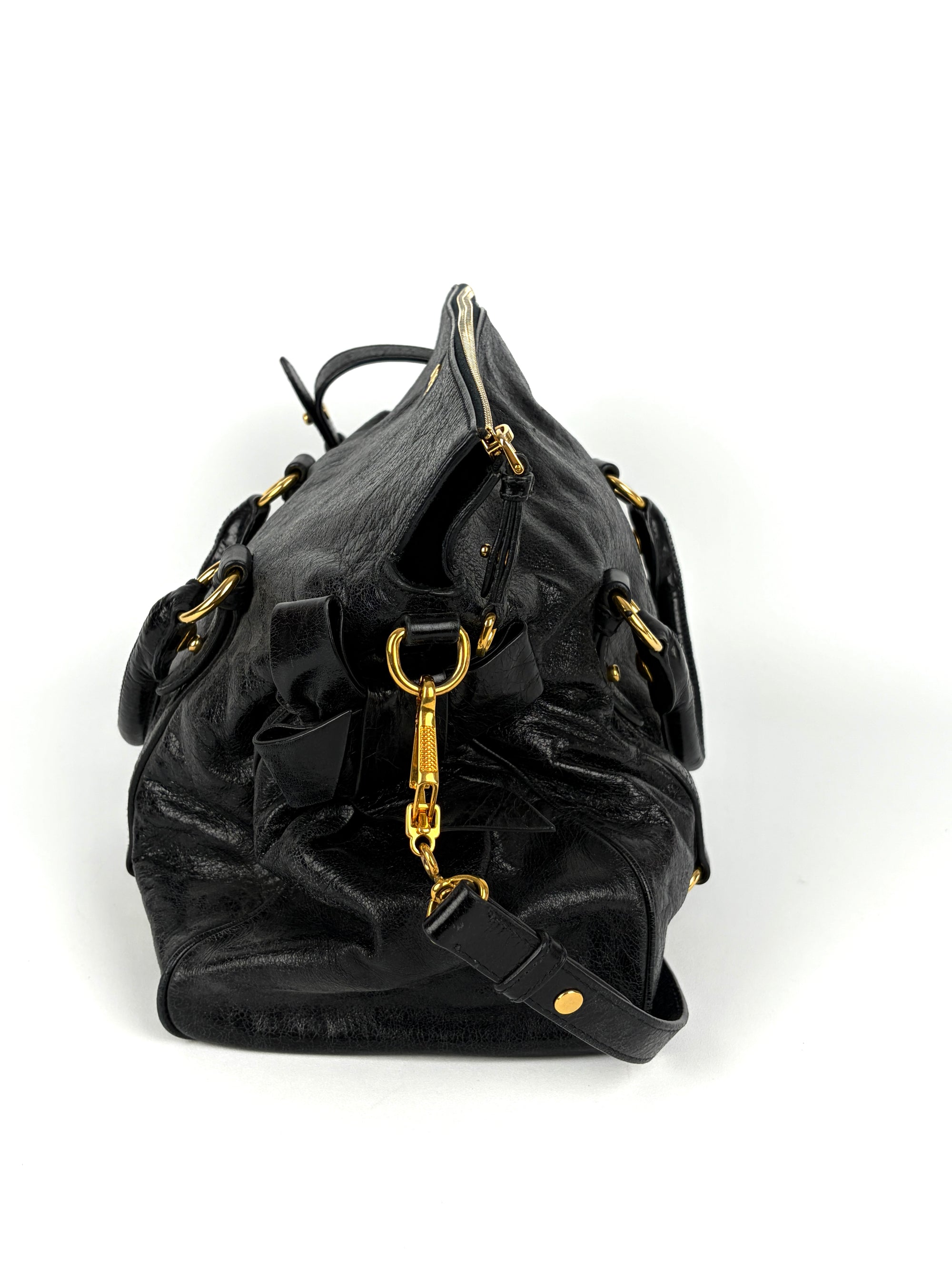 Miu Miu Vitello Lux 2-way Bow Satchel
