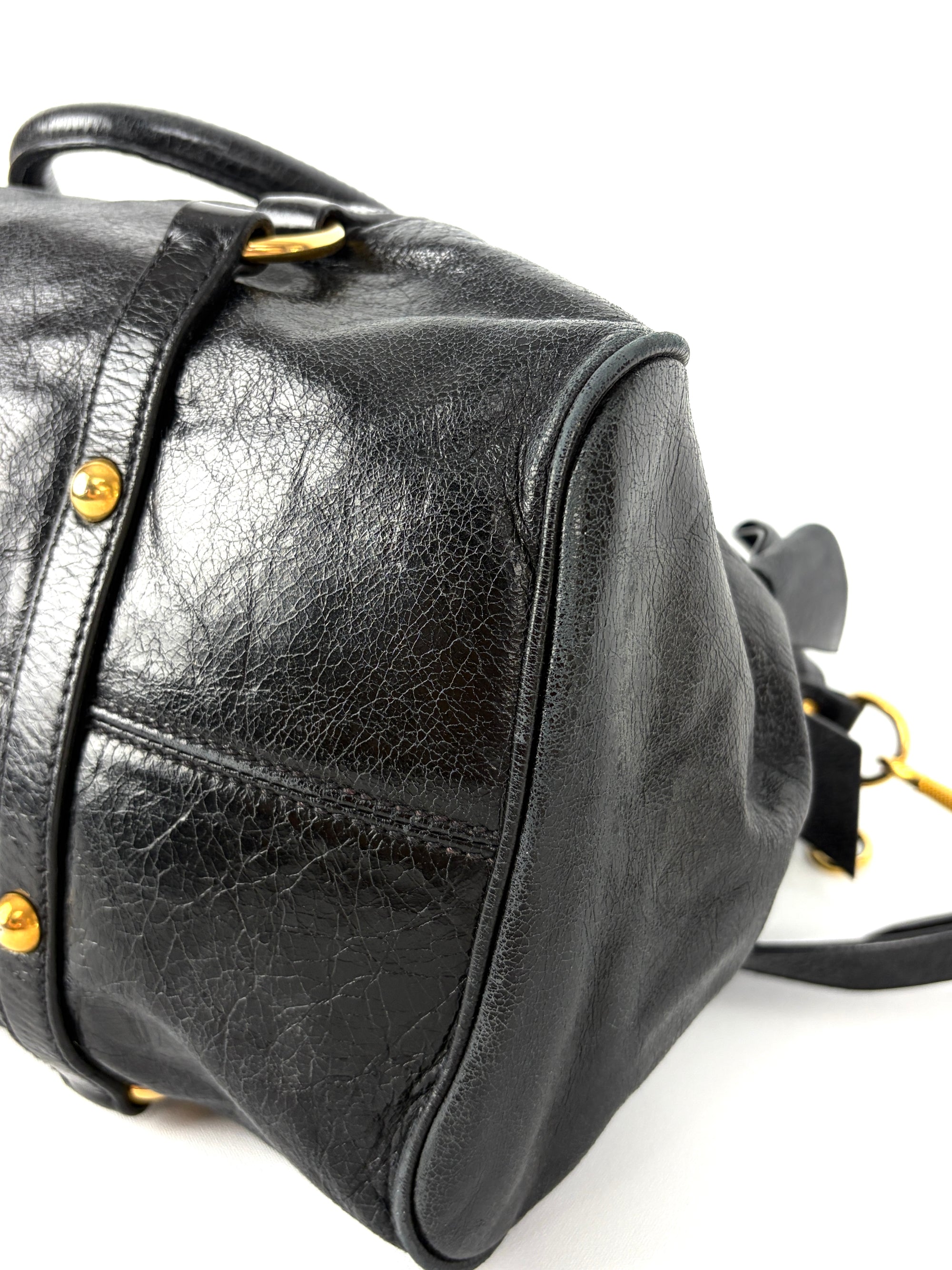 Miu Miu Vitello Lux 2-way Bow Satchel