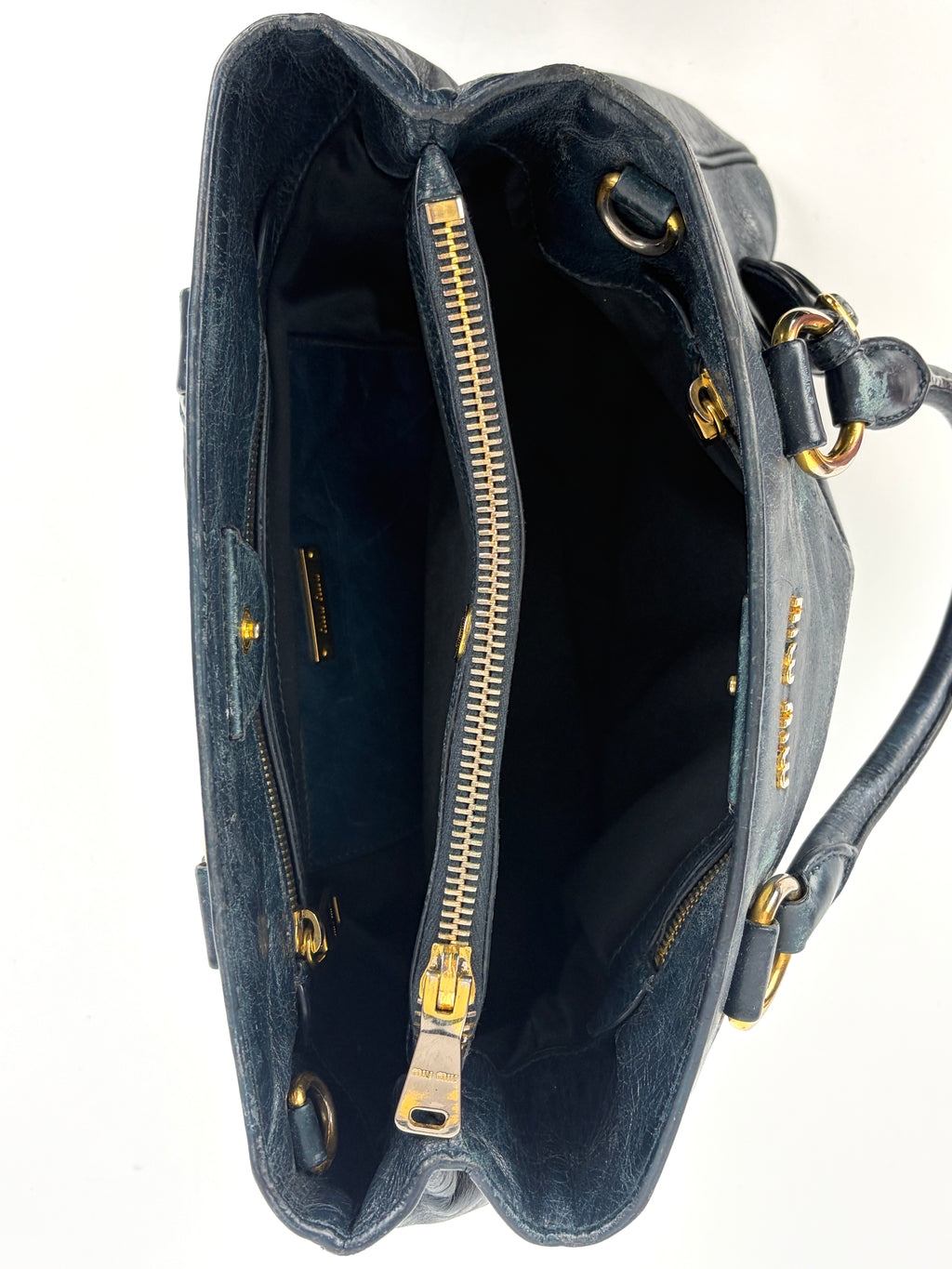 Miu Miu Vitello Shine Handbag