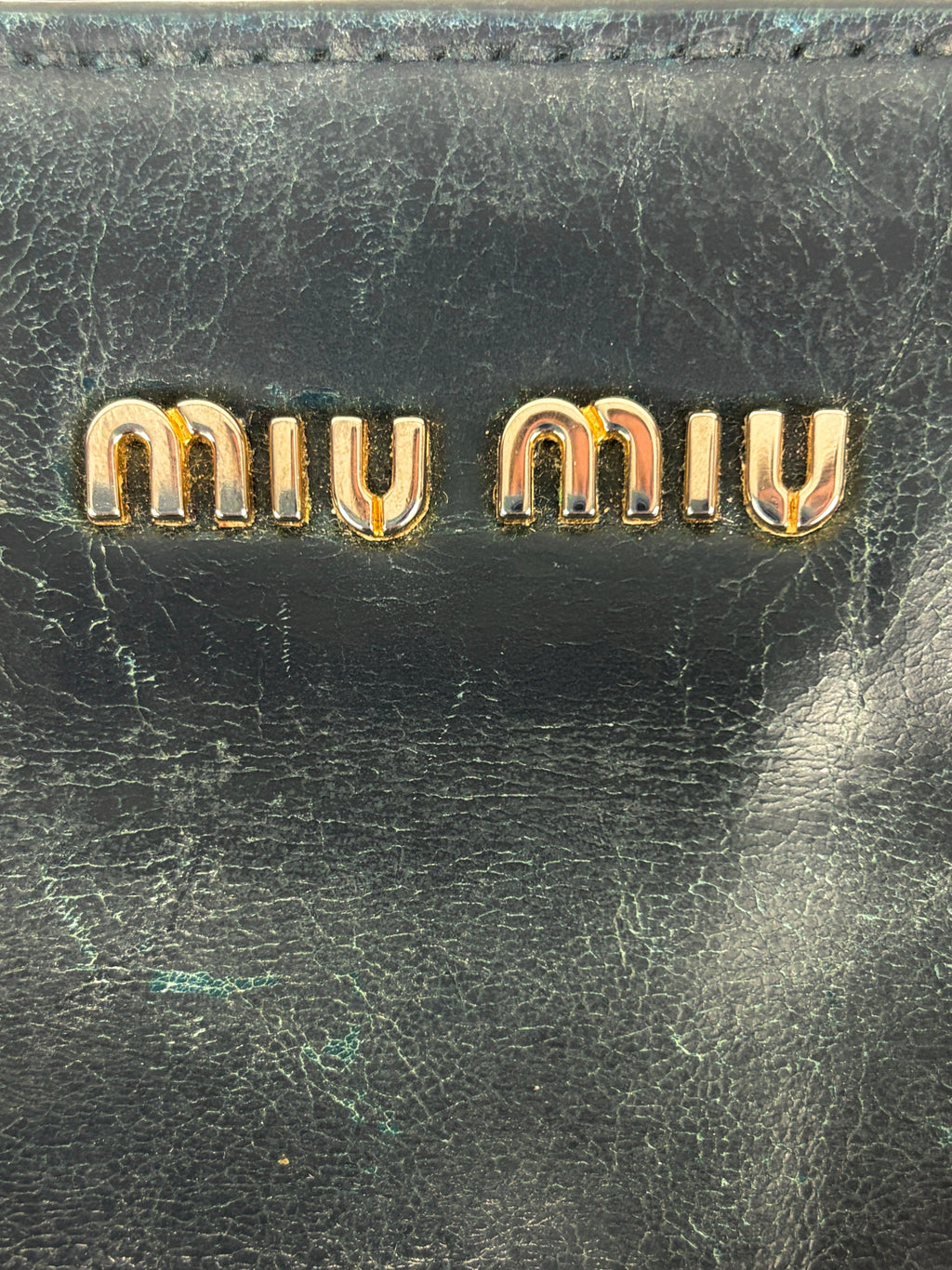 Miu Miu Vitello Shine Handbag