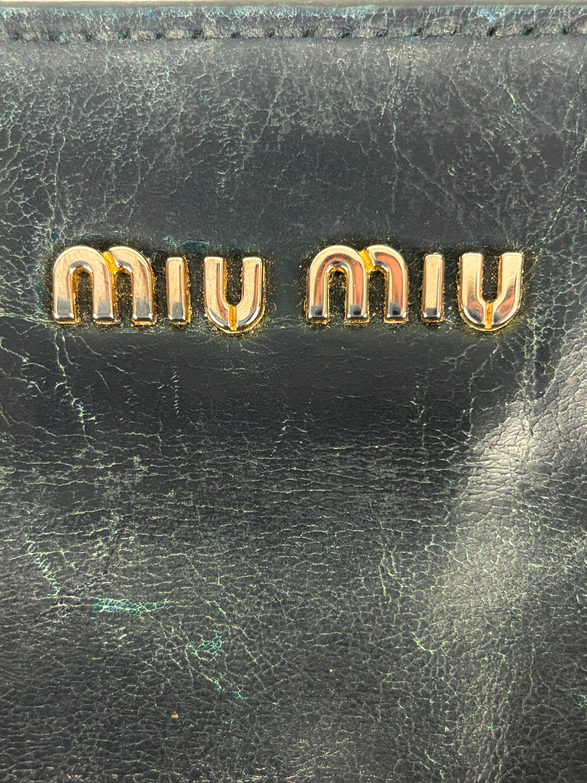 Miu Miu Vitello Shine Handbag