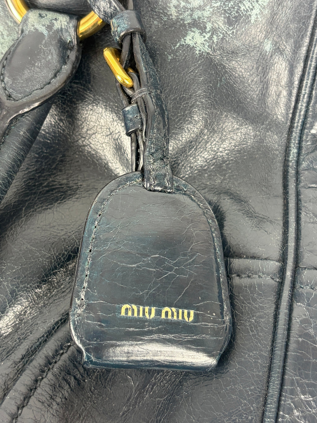 Miu Miu Vitello Shine Handbag