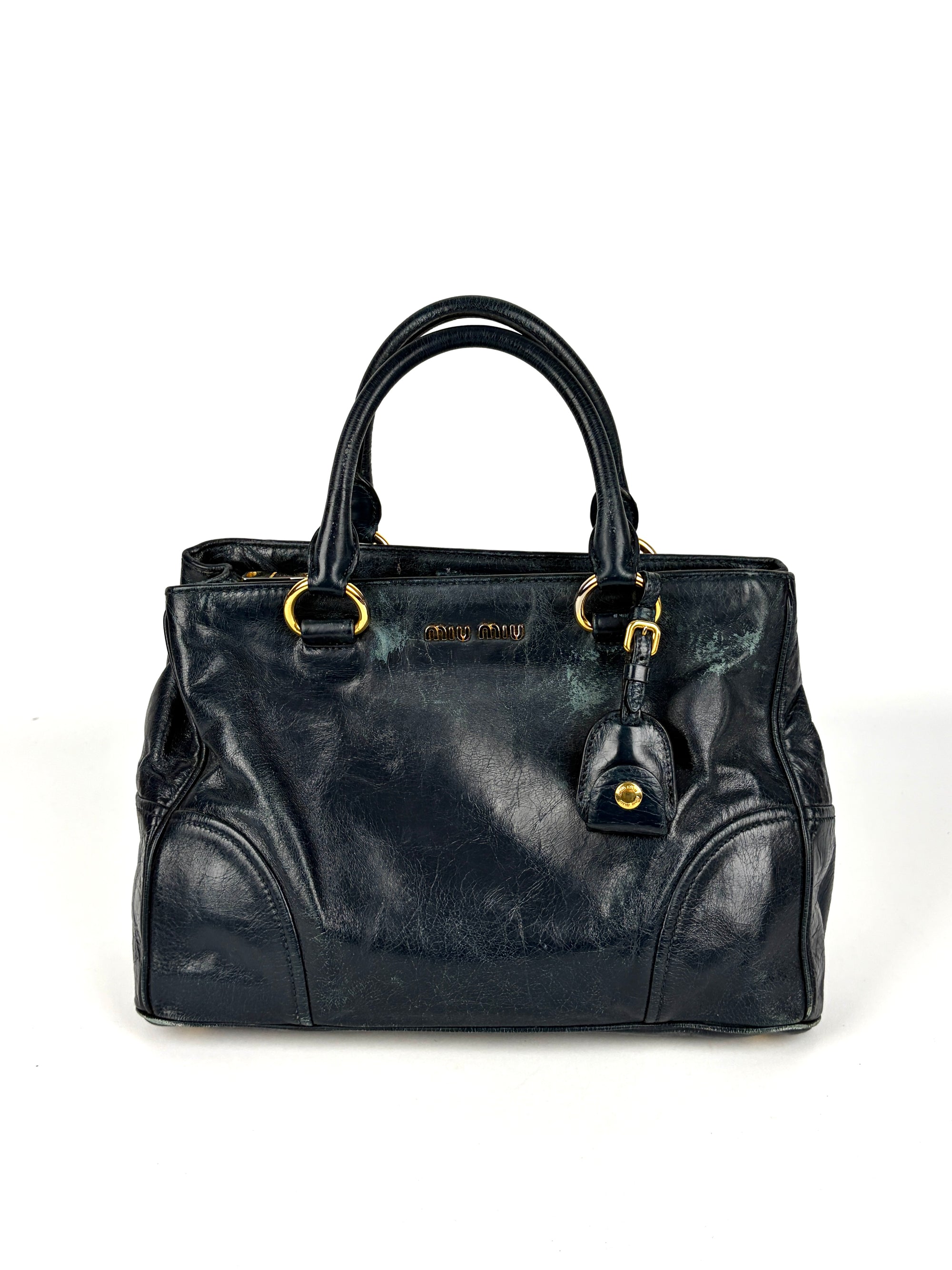 Miu Miu Vitello Shine Handbag