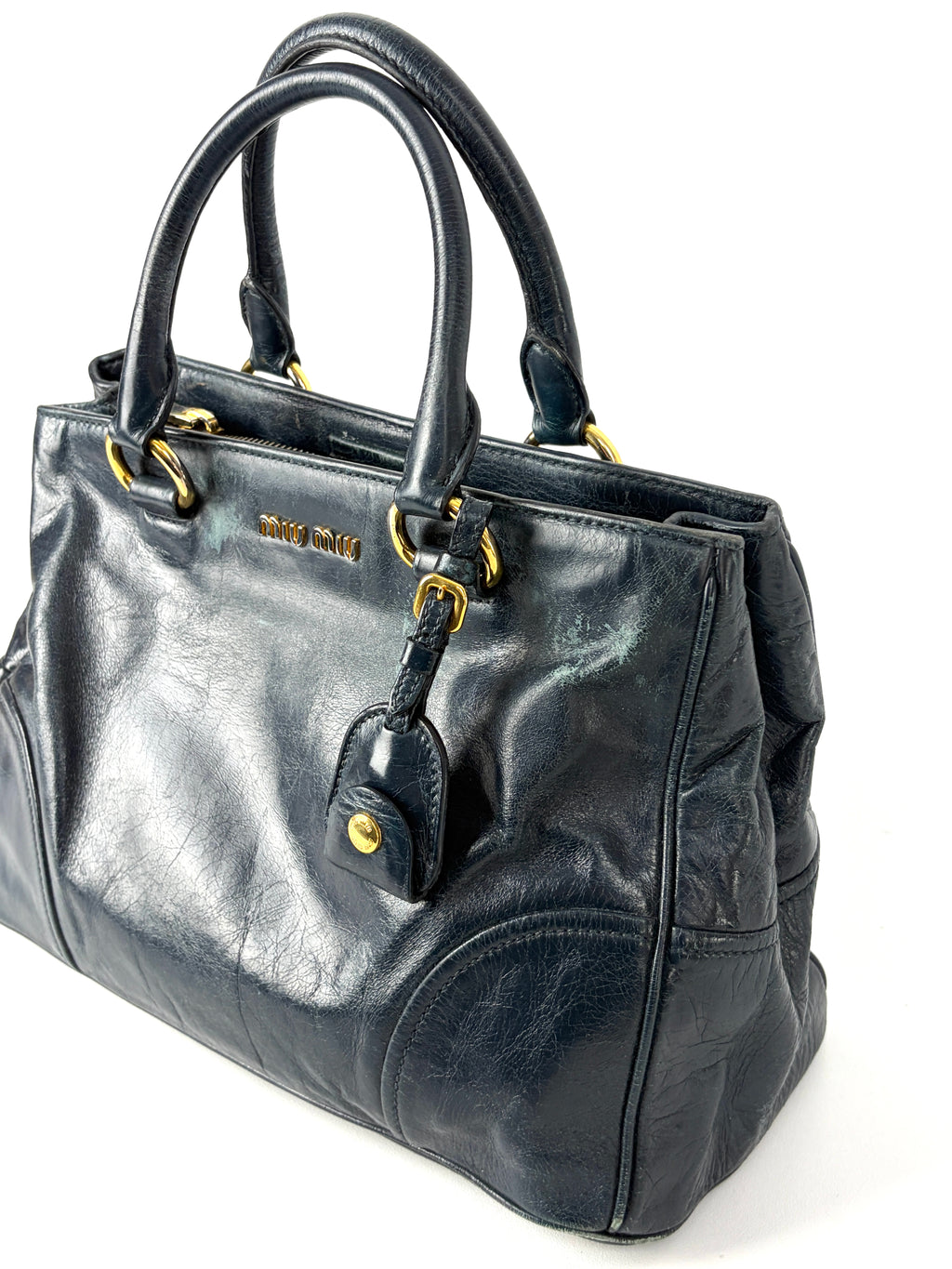 Miu Miu Vitello Shine Handbag