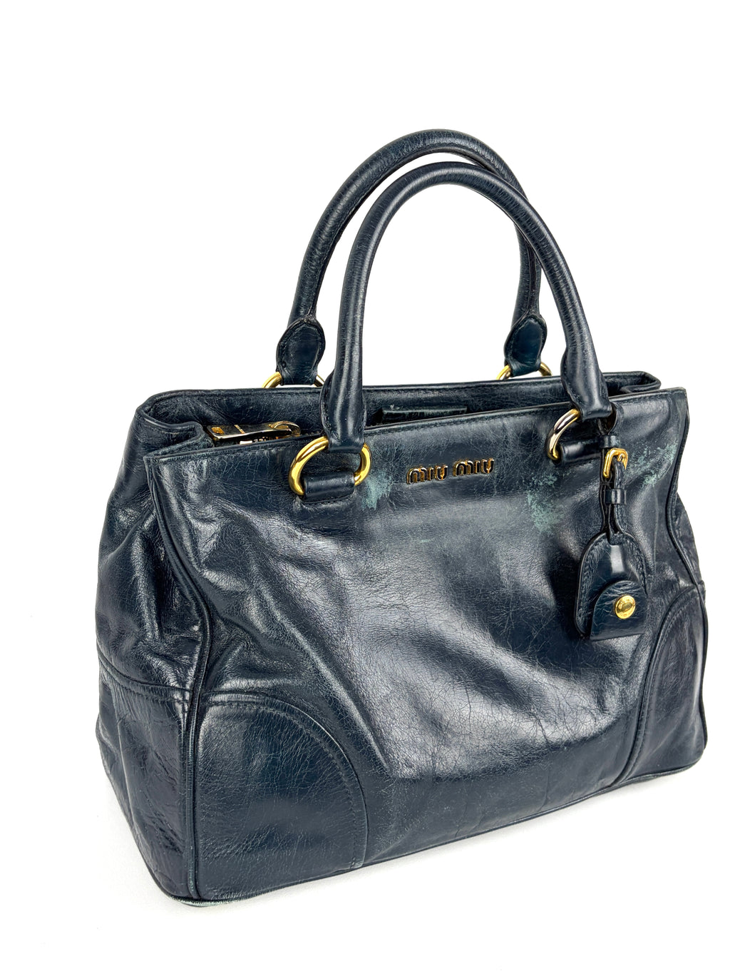 Miu Miu Vitello Shine Handbag