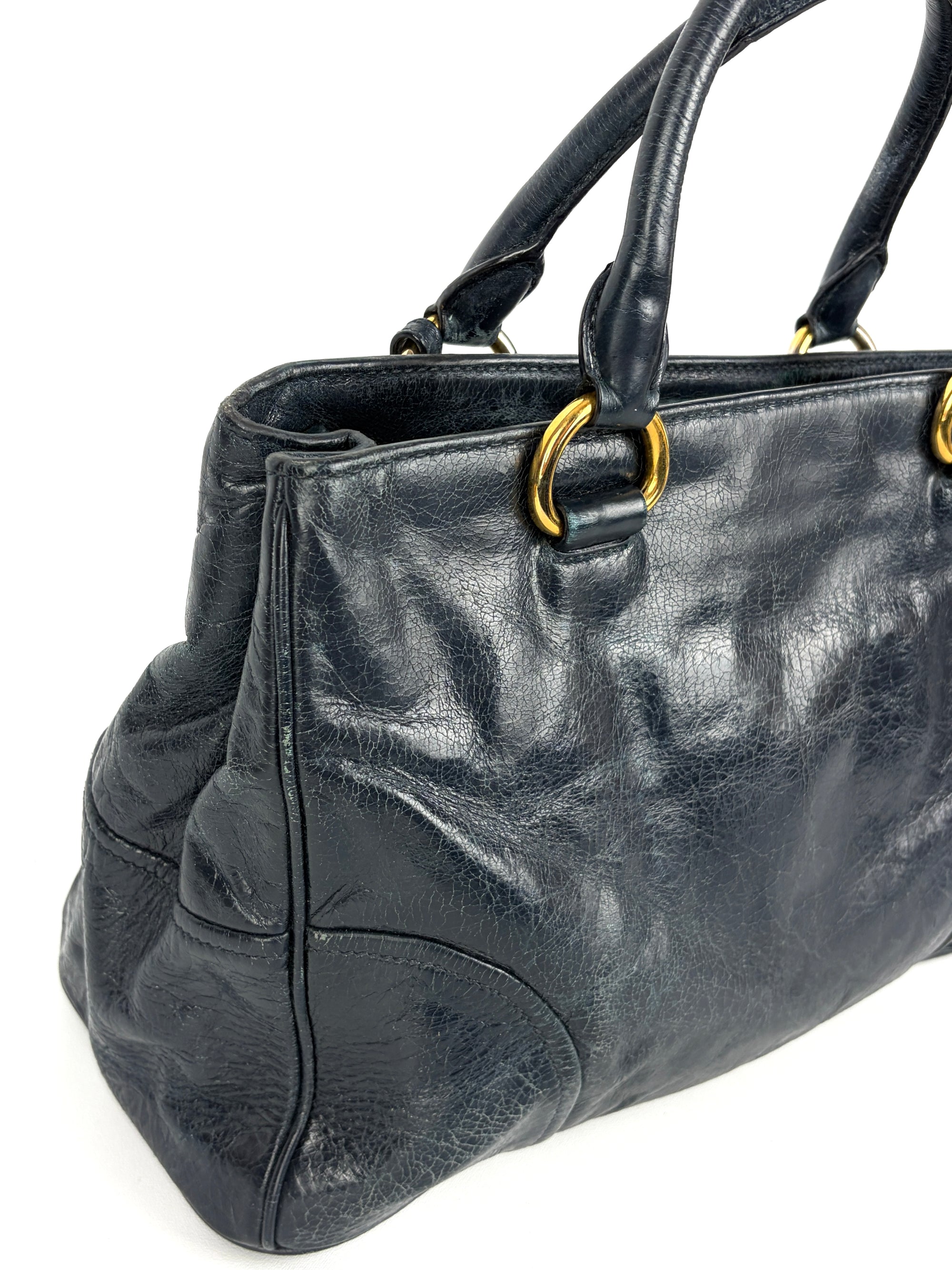 Miu Miu Vitello Shine Handbag