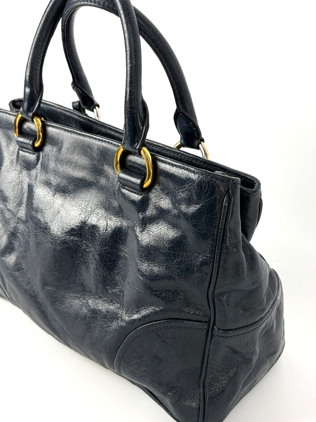 Miu Miu Vitello Shine Handbag