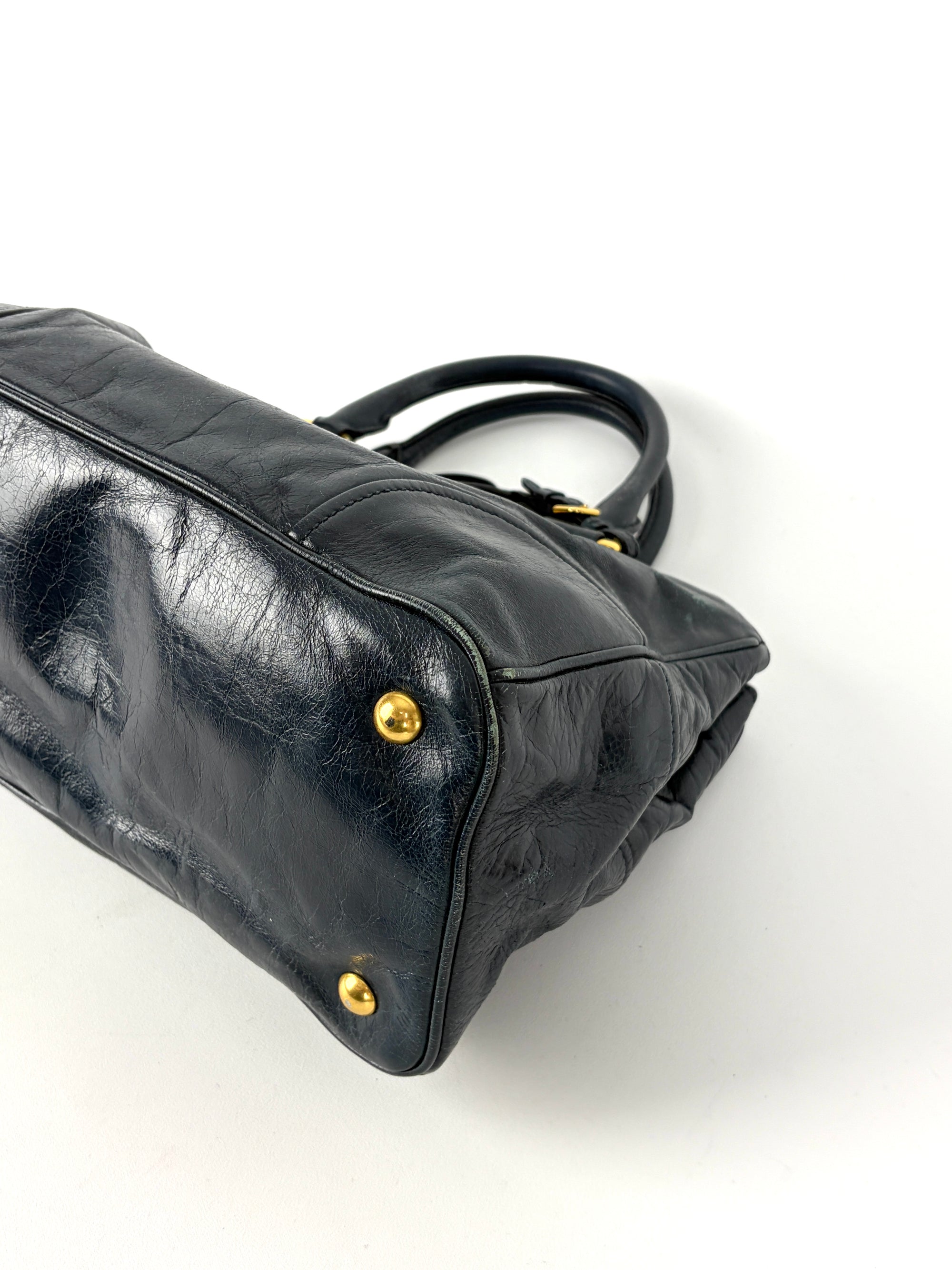 Miu Miu Vitello Shine Handbag