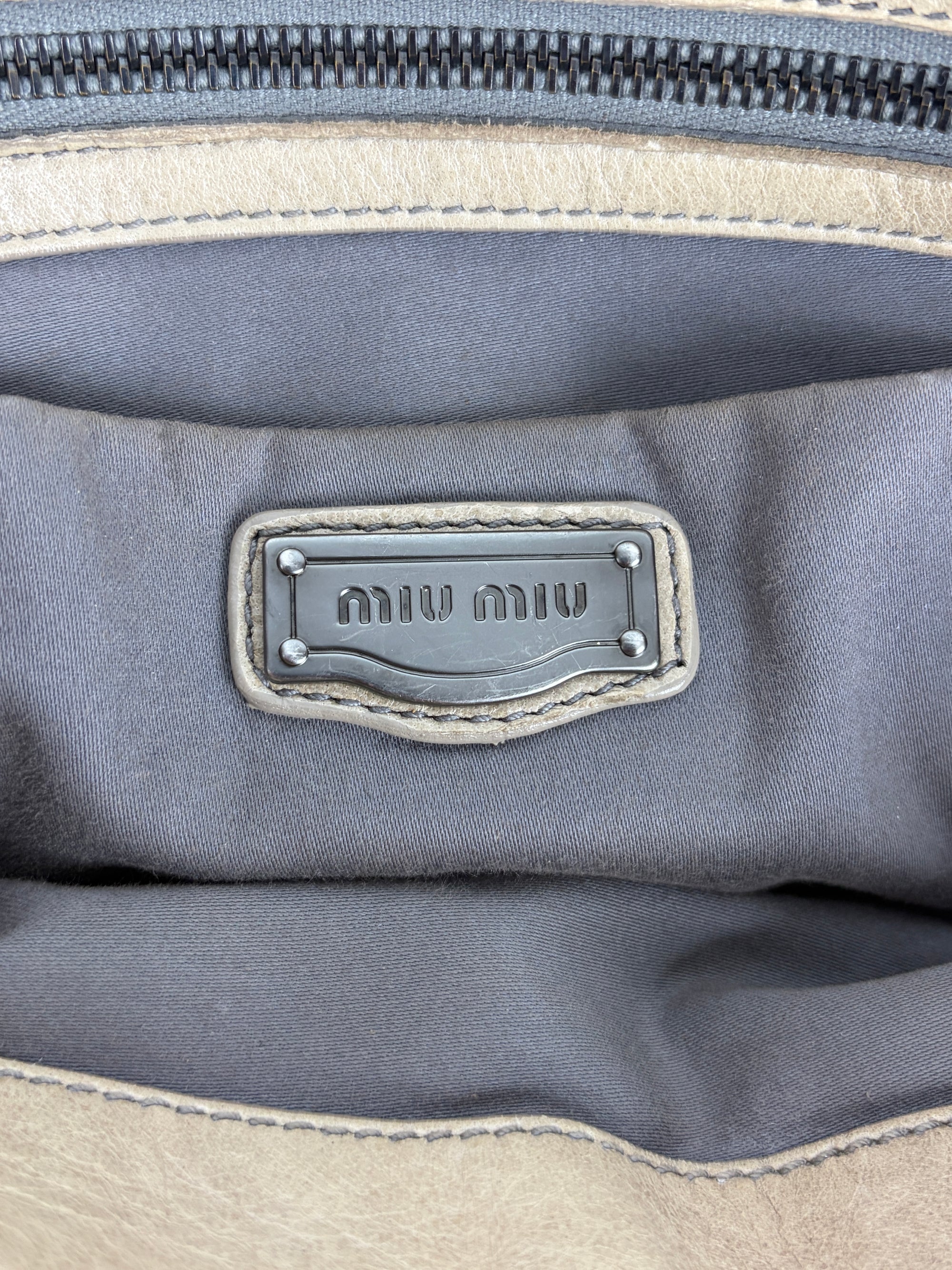 Miu Miu Vitello Tote
