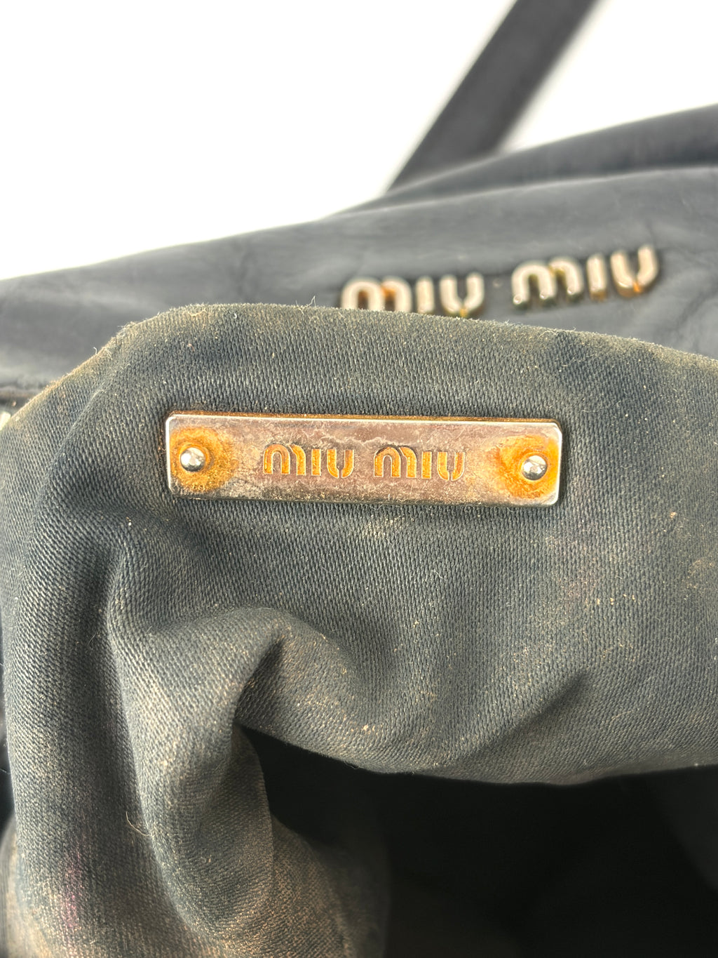 Miu Miu Vitello Bow Satchel Small
