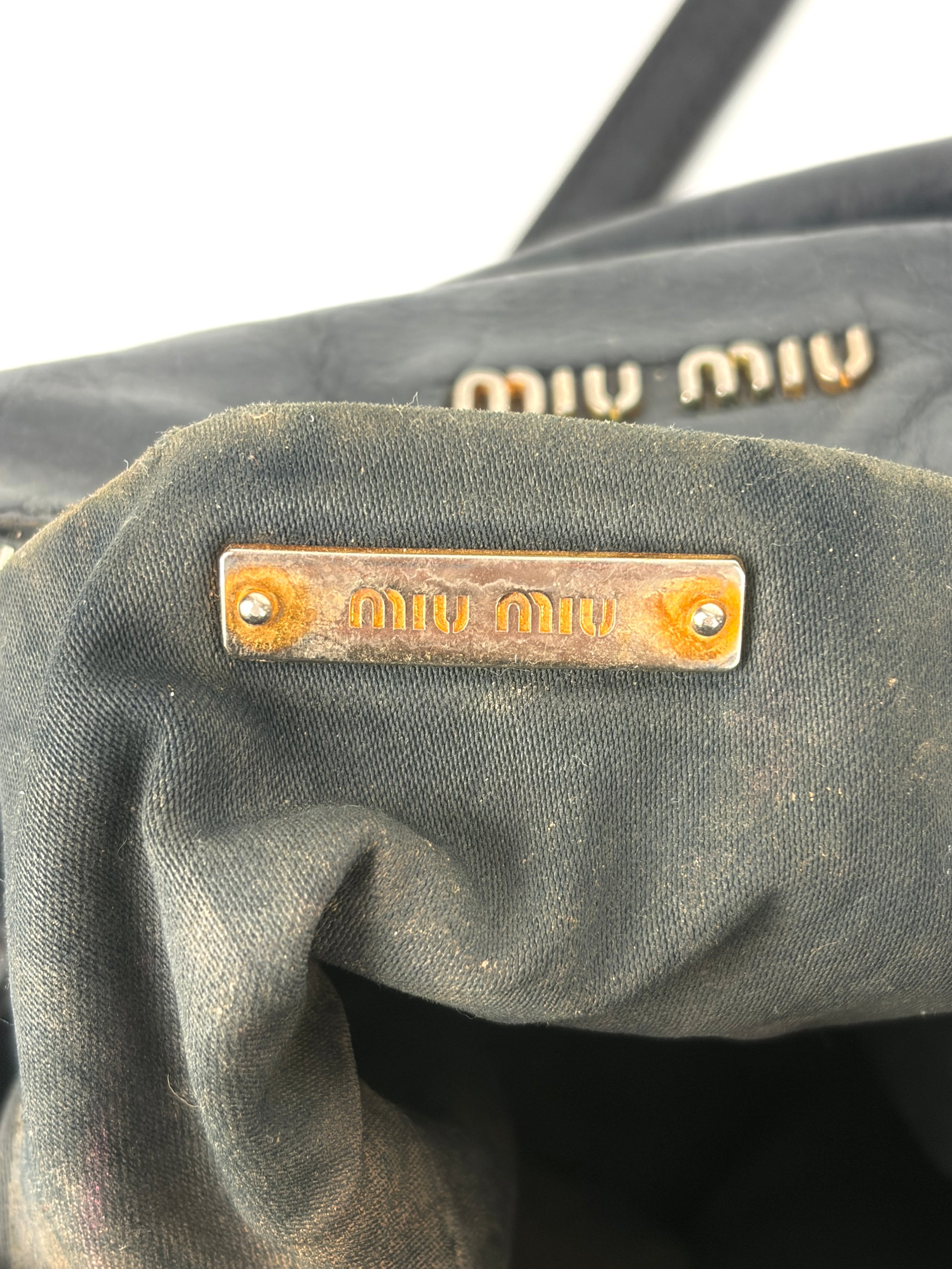 Miu Miu Vitello Bow Satchel Small