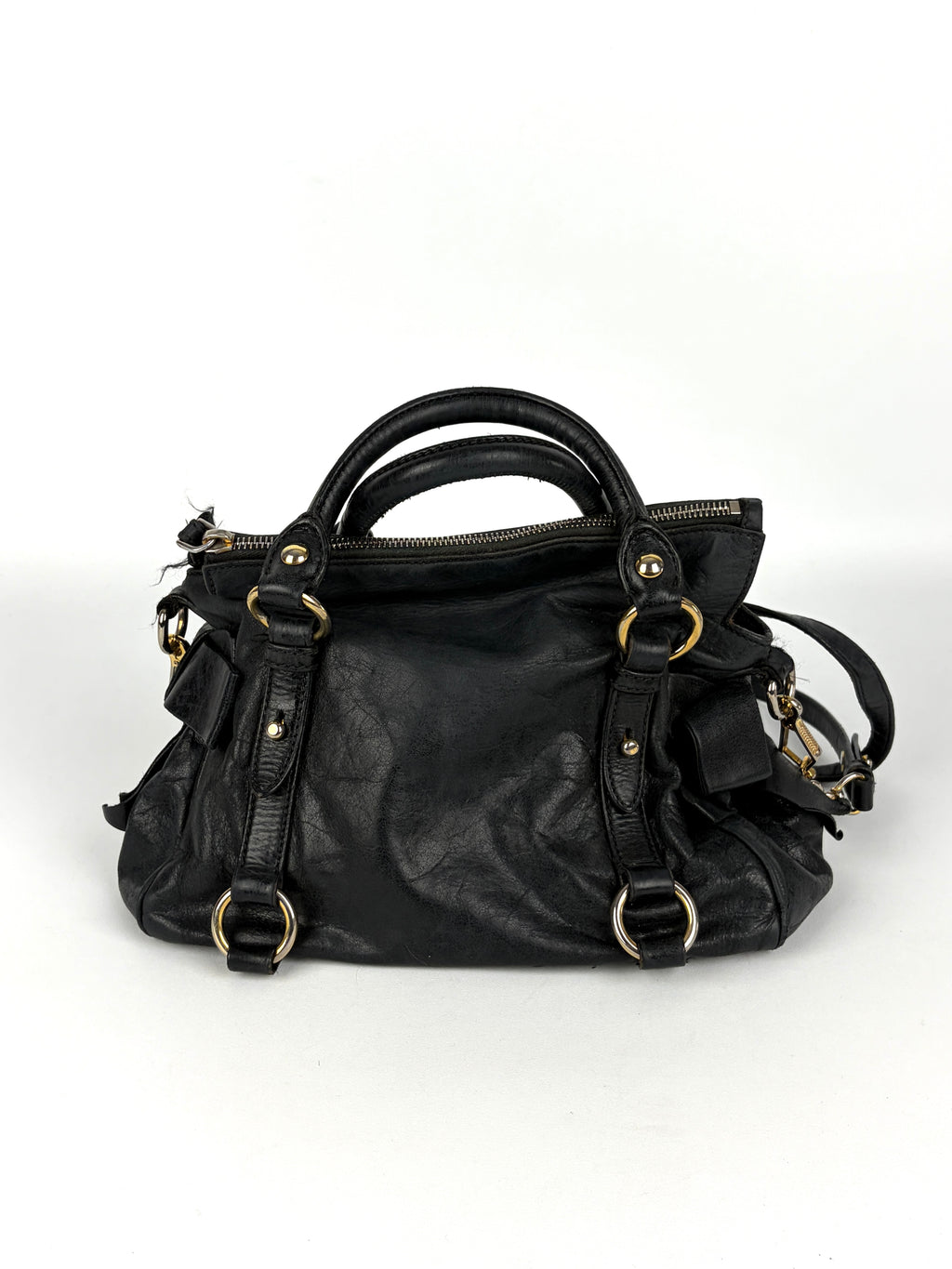 Miu Miu Vitello Bow Satchel Small