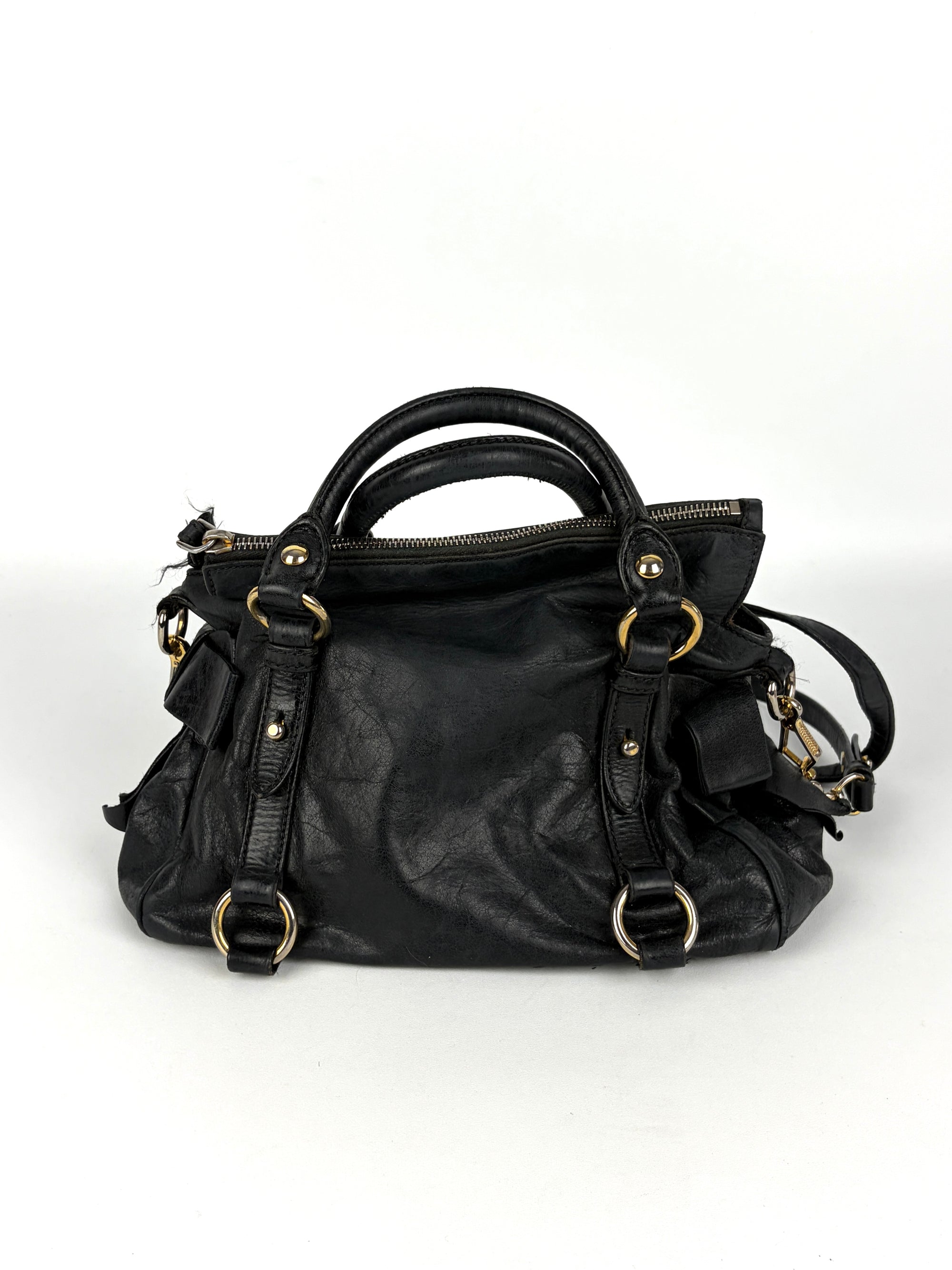 Miu Miu Vitello Bow Satchel Small